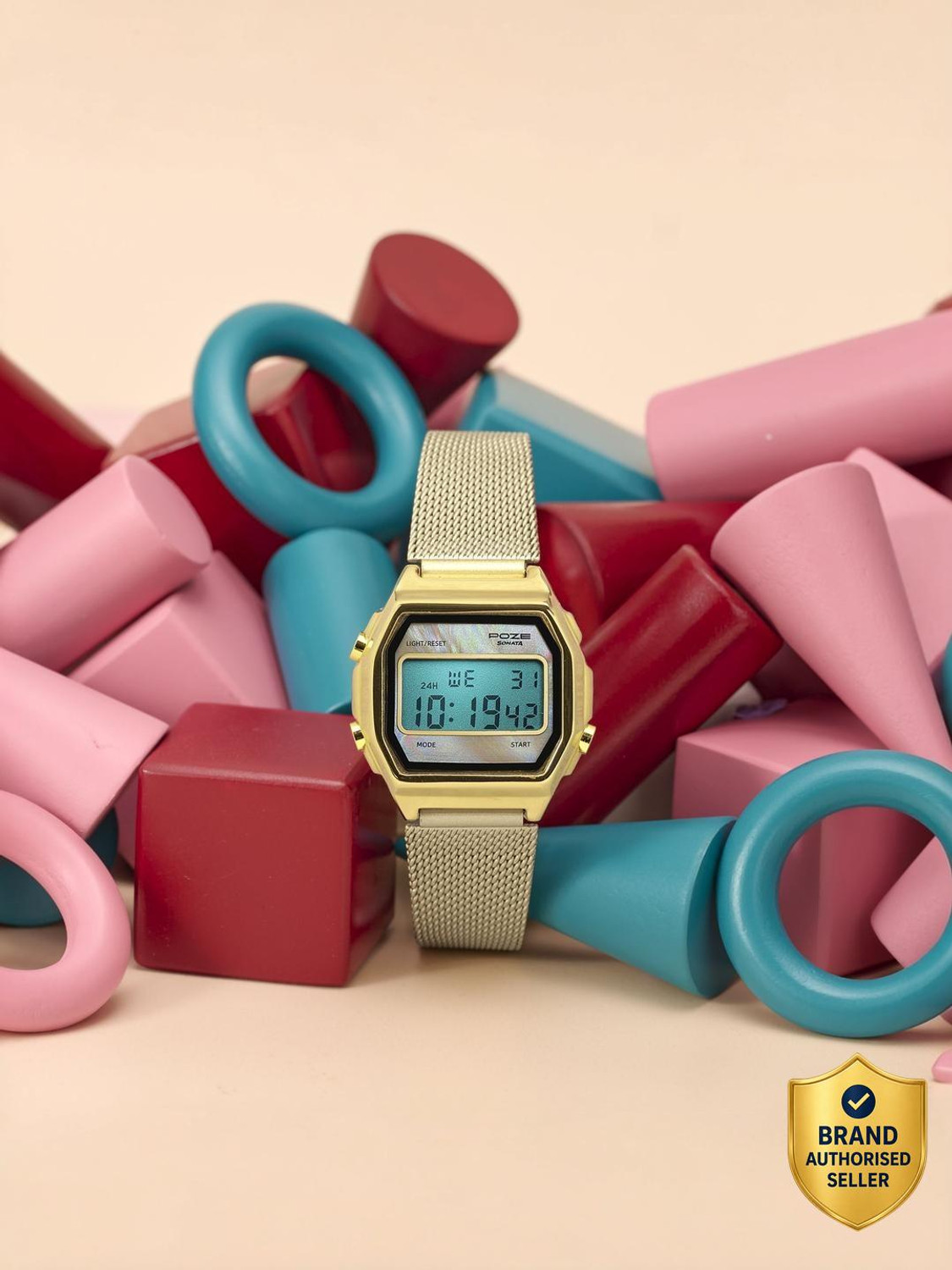 Image of NAVIFORCE Digital Watch - For Women NF5063T Digital Retro
