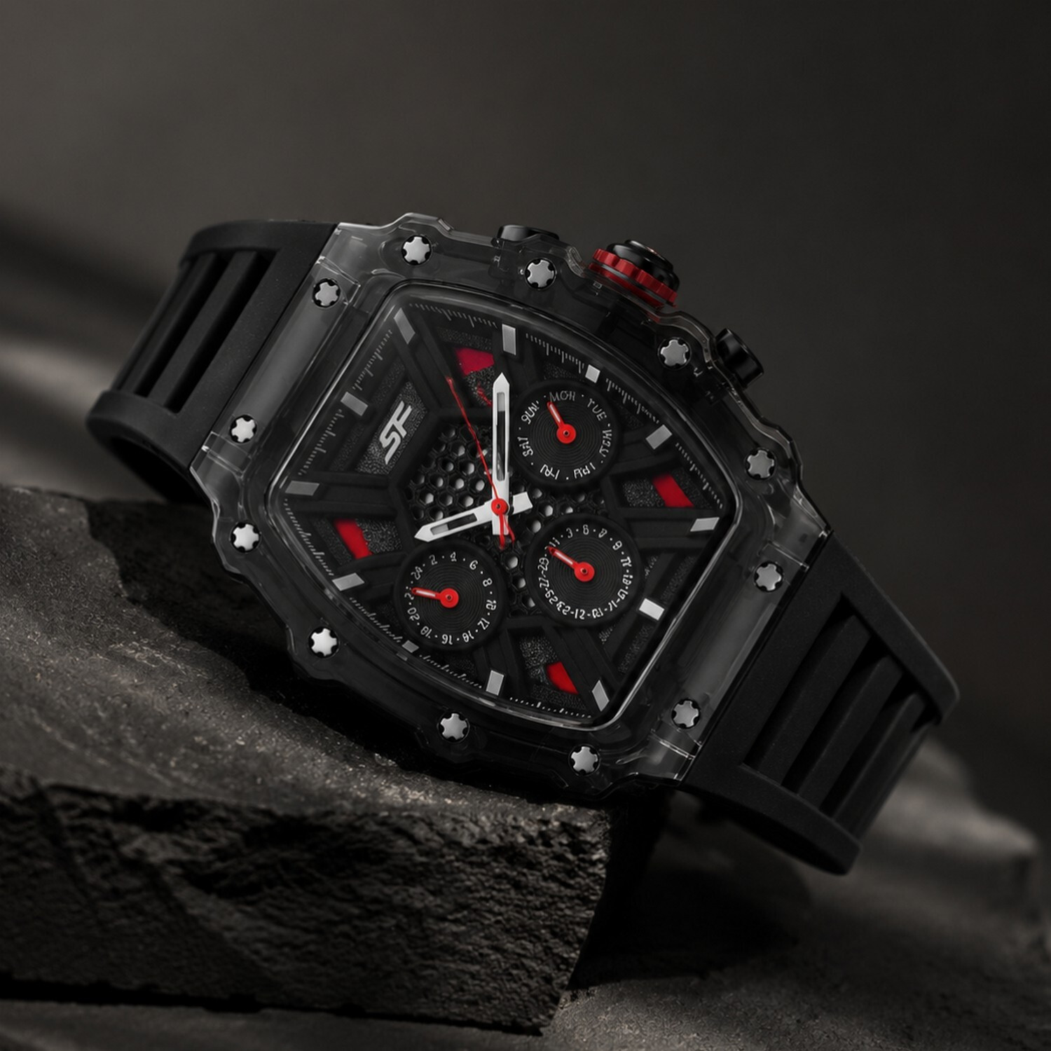 SONATA Men's Analog Watch 77178PP04W - Image 1