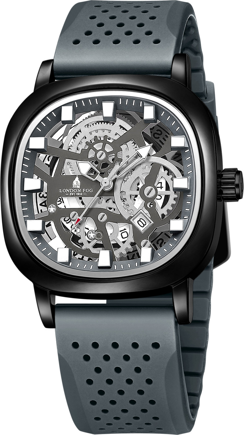 London Fog Men's Skeleton Analog Watch LFM10026-02 - Image 1