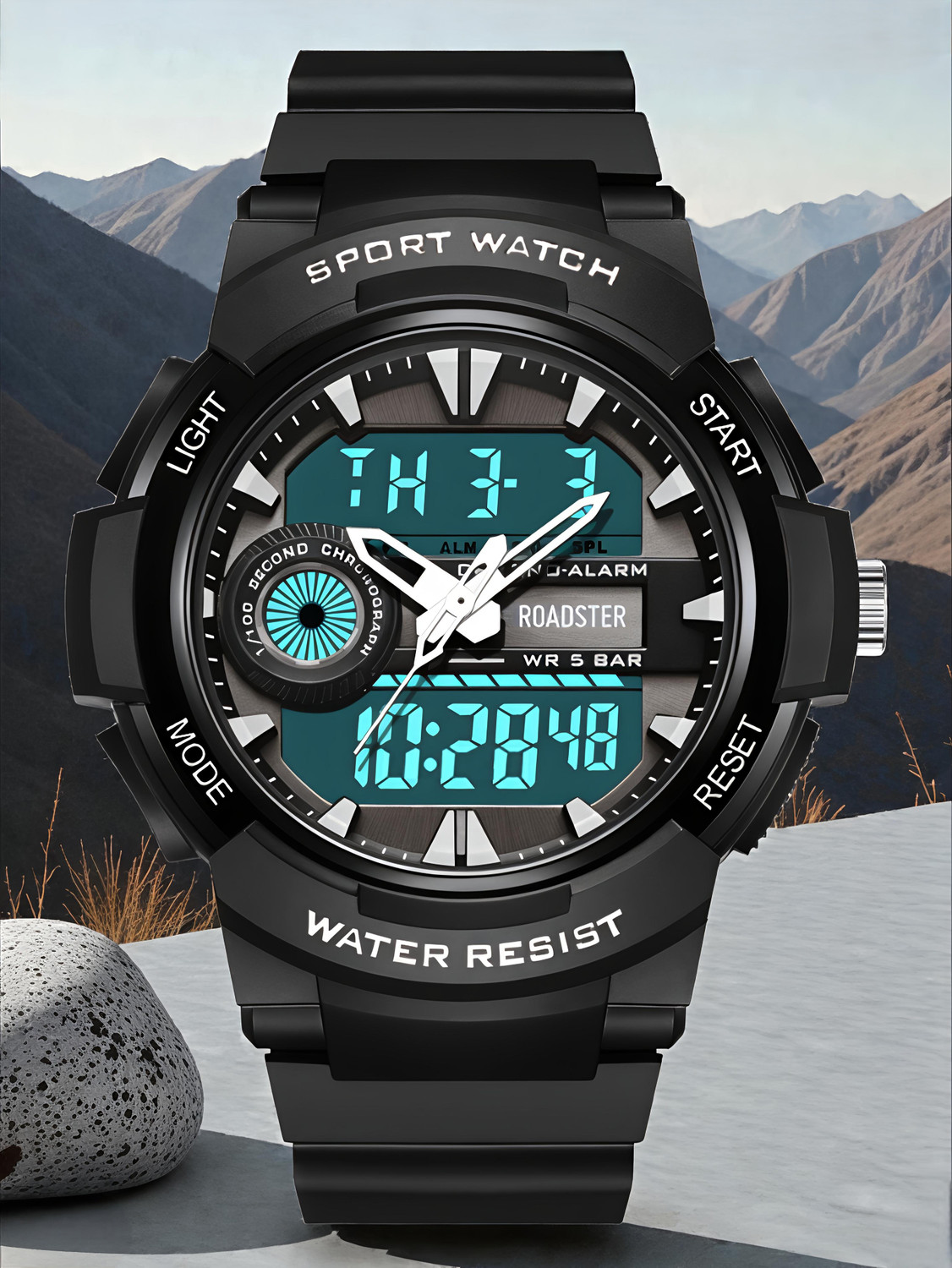 Image of Sylvi FRIST CAMOGREEN - Analog Digital Sports Watch Analog-Digital Watch - For Men Sporty Military Army Watch For Boys & Men