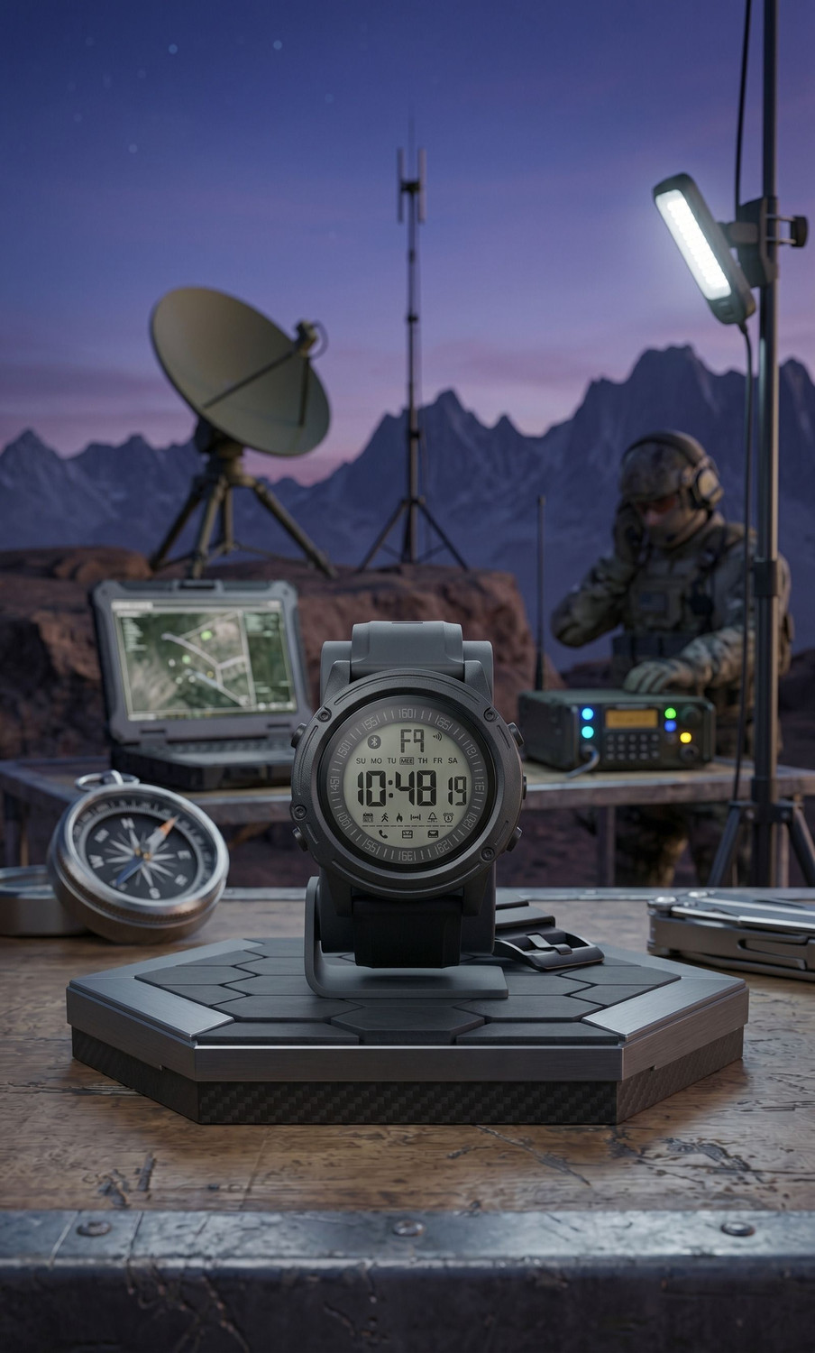 Image of Harbor High-tech analog-digital watch for men Analog-Digital Watch - For Men World time watch with analog-digital display, built for active lifestyles