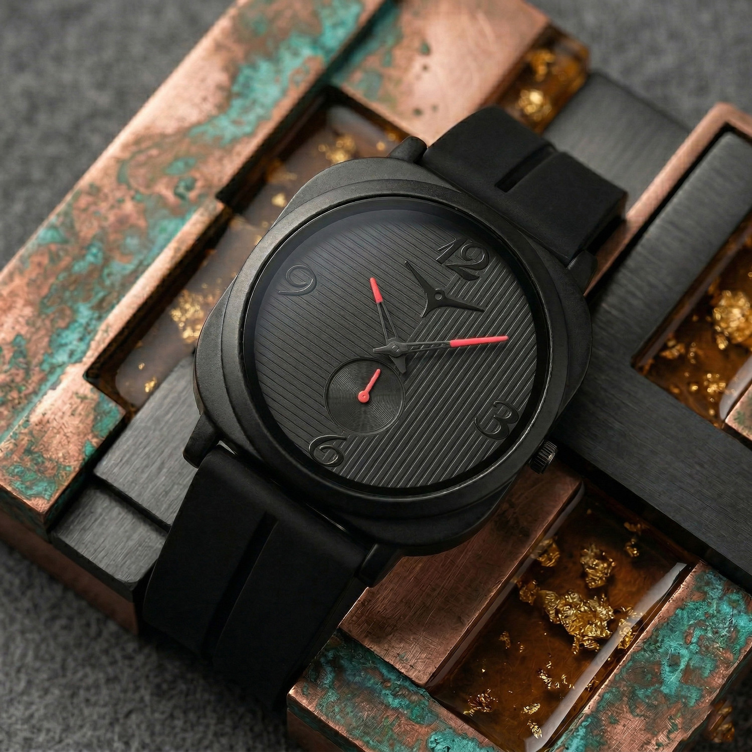 Image of spinner Analog Watch - For Men Aura Full Black Watch