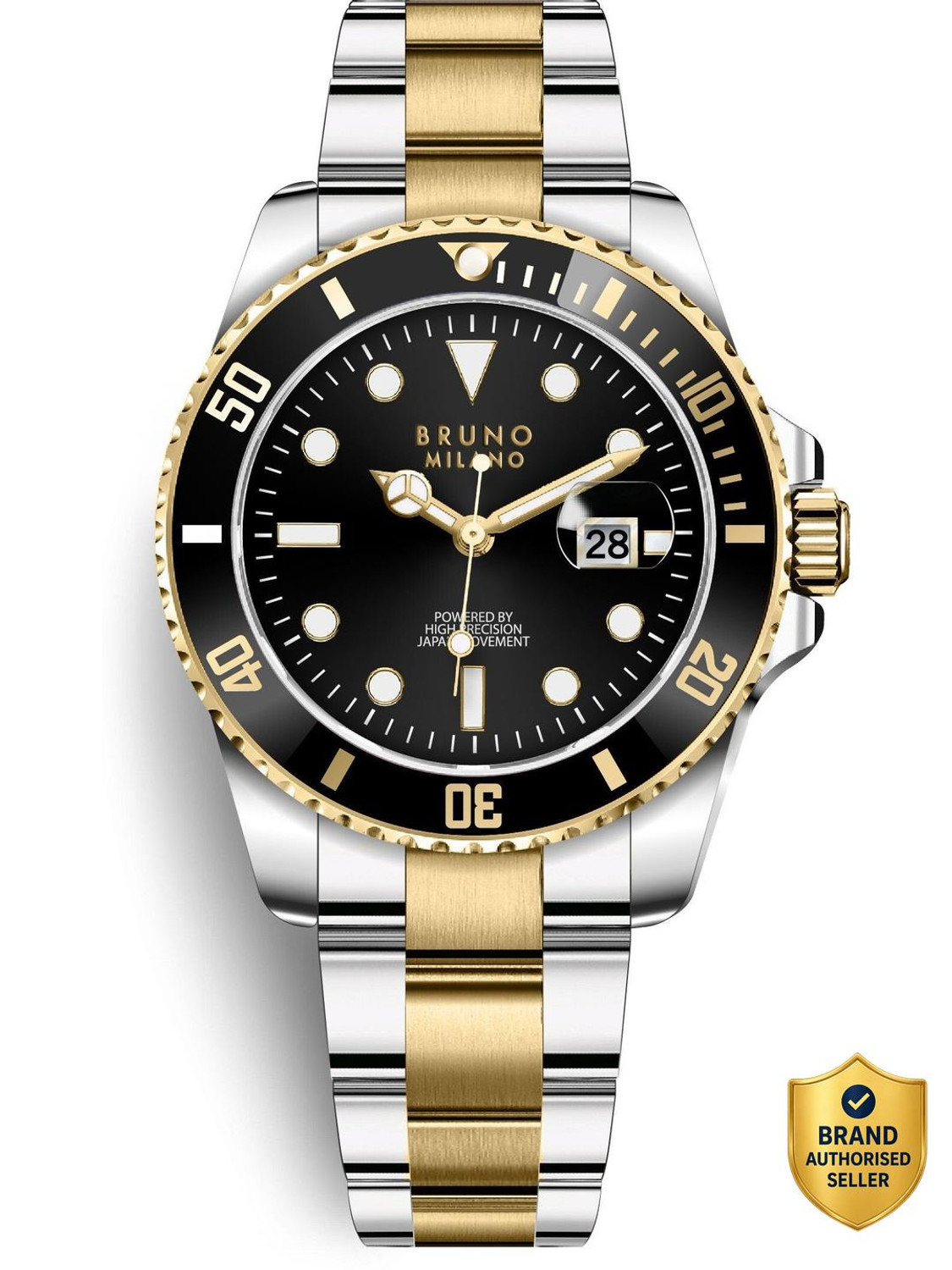Bruno Milano Men's Stainless Steel Analog Watch - Image 1