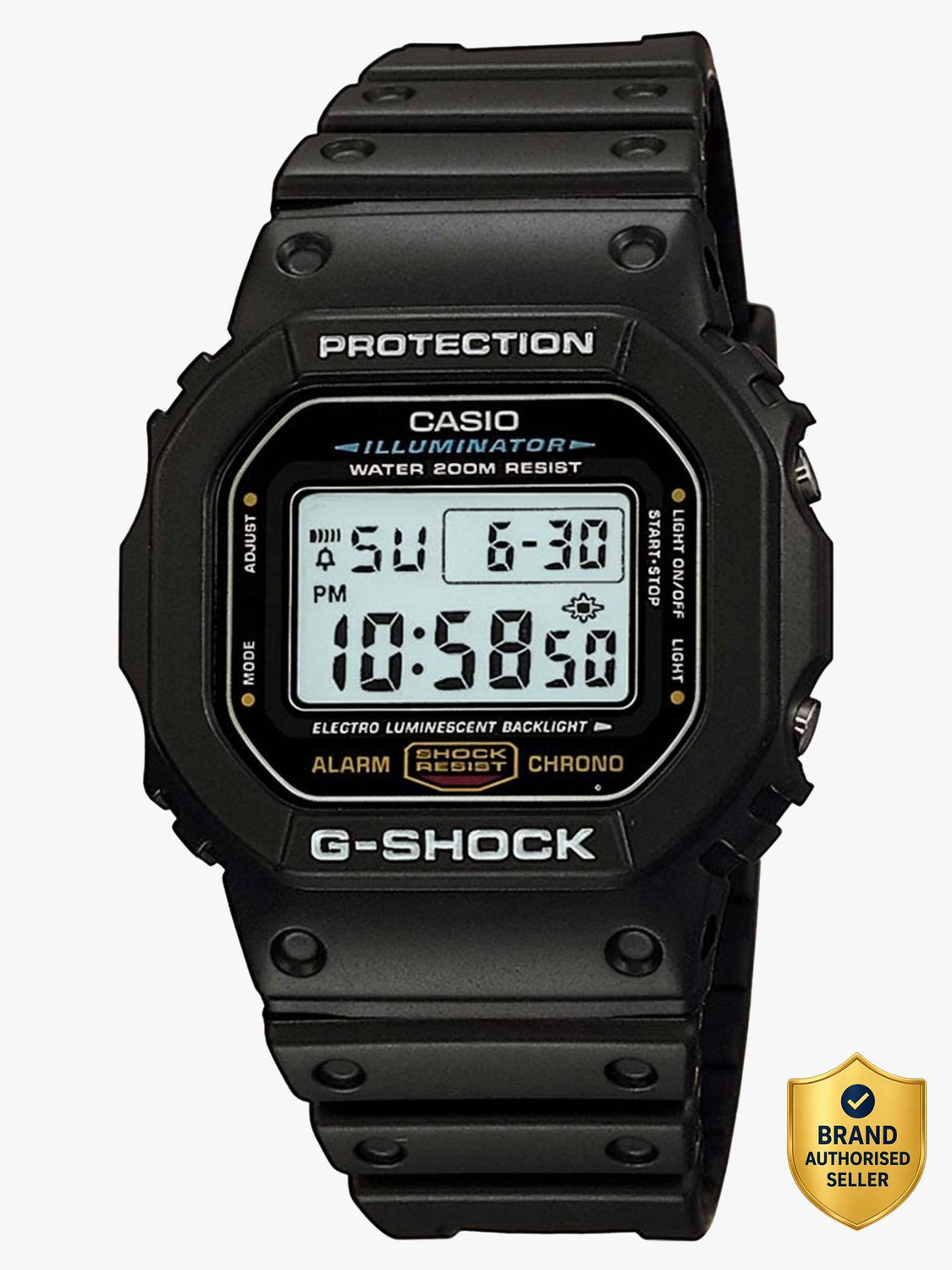 CASIO DW-5600UE-1DR G-Shock Dial Black Resin Strap Digital Watch - For Men