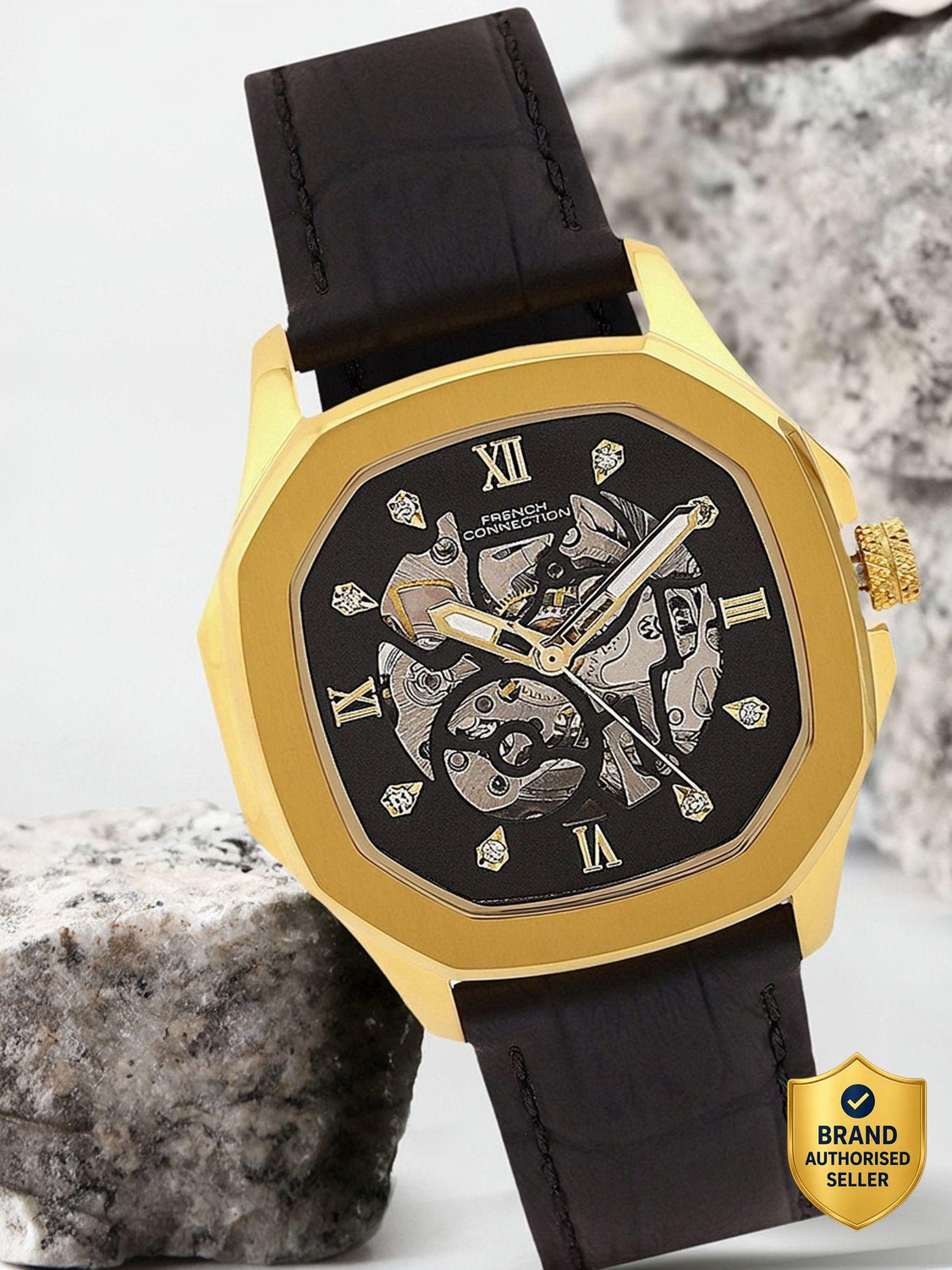 French Connection Automatic Black Dial Watch - Women - Image 6