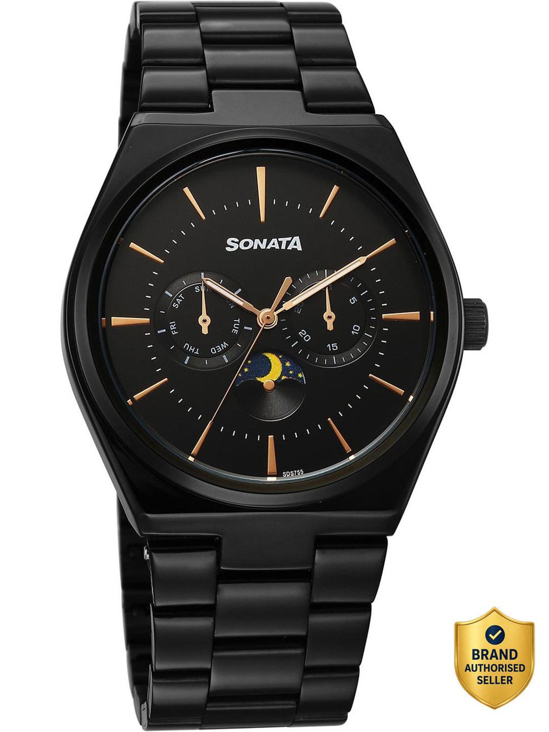Sonata Festive 2.0 Black Men's Watch - Image 6