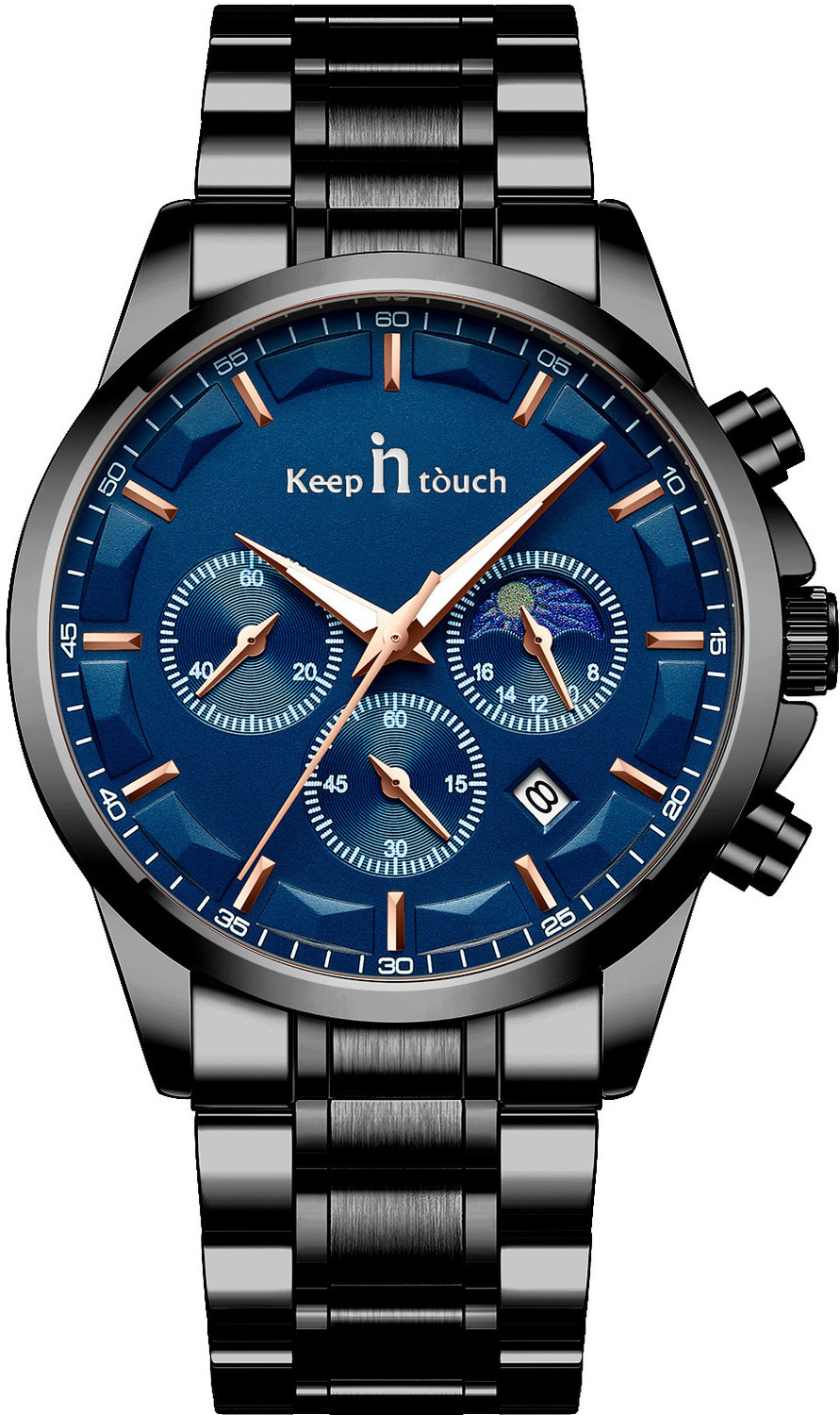 Image of Kitcone Analog mens watches watches for men 112J Analog Watch - For Men MENS WATCHES WATCHES FOR MENS LATEST STYLISH GOLDEN METAL DIAMOND STUDDED 112J