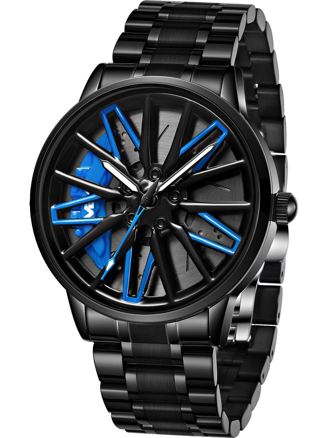 V2A Vortex Wheel Rolling Series Men's Analog Watch - Image 1