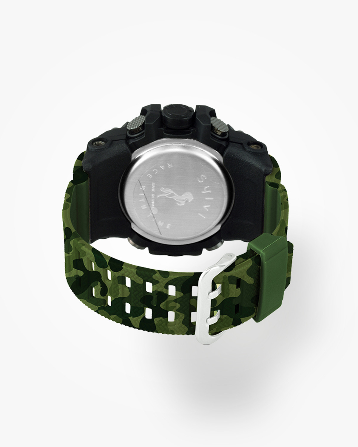 Image of Sylvi FRIST CAMOGREEN - Analog Digital Sports Watch Analog-Digital Watch - For Men Sporty Military Army Watch For Boys & Men