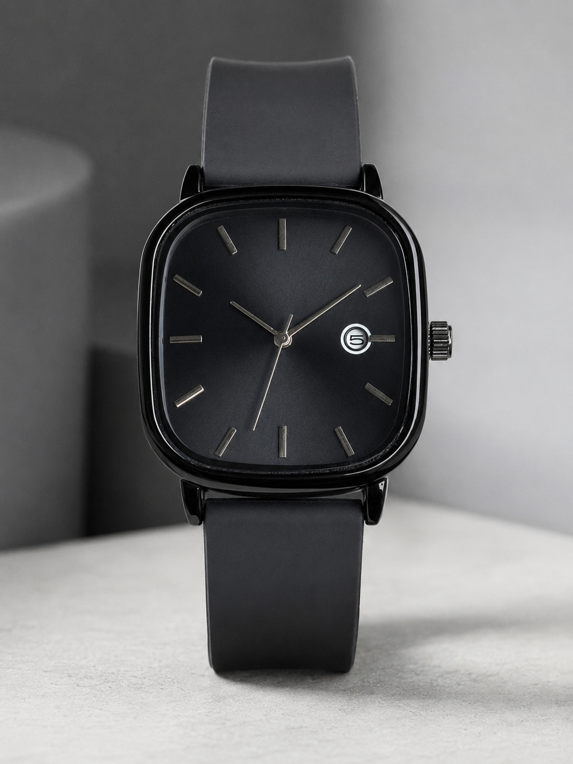 VVEDENTERPRISE Black Square Dial Analog Watch for Men - Image 1