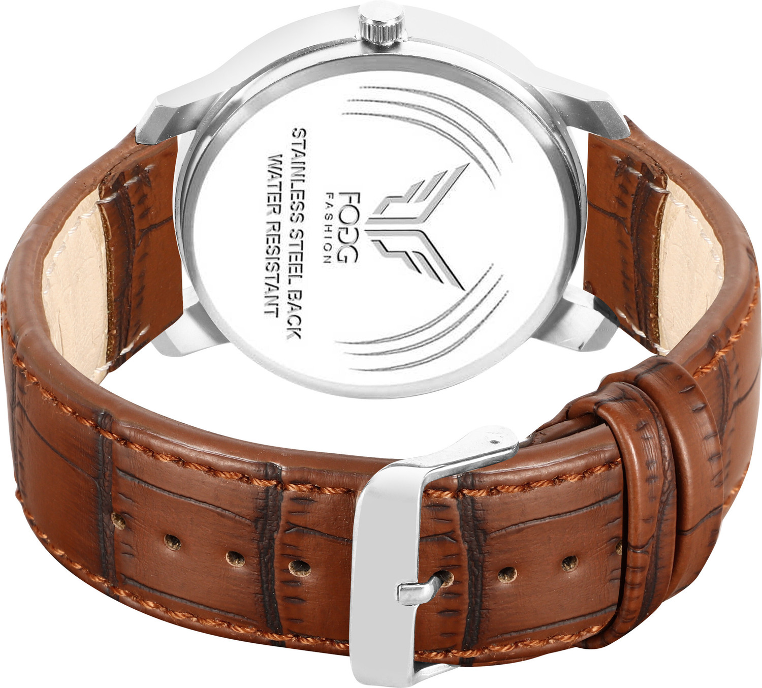 Image of FOGG Big Dial Analog Watch - For Men 1220-Brown