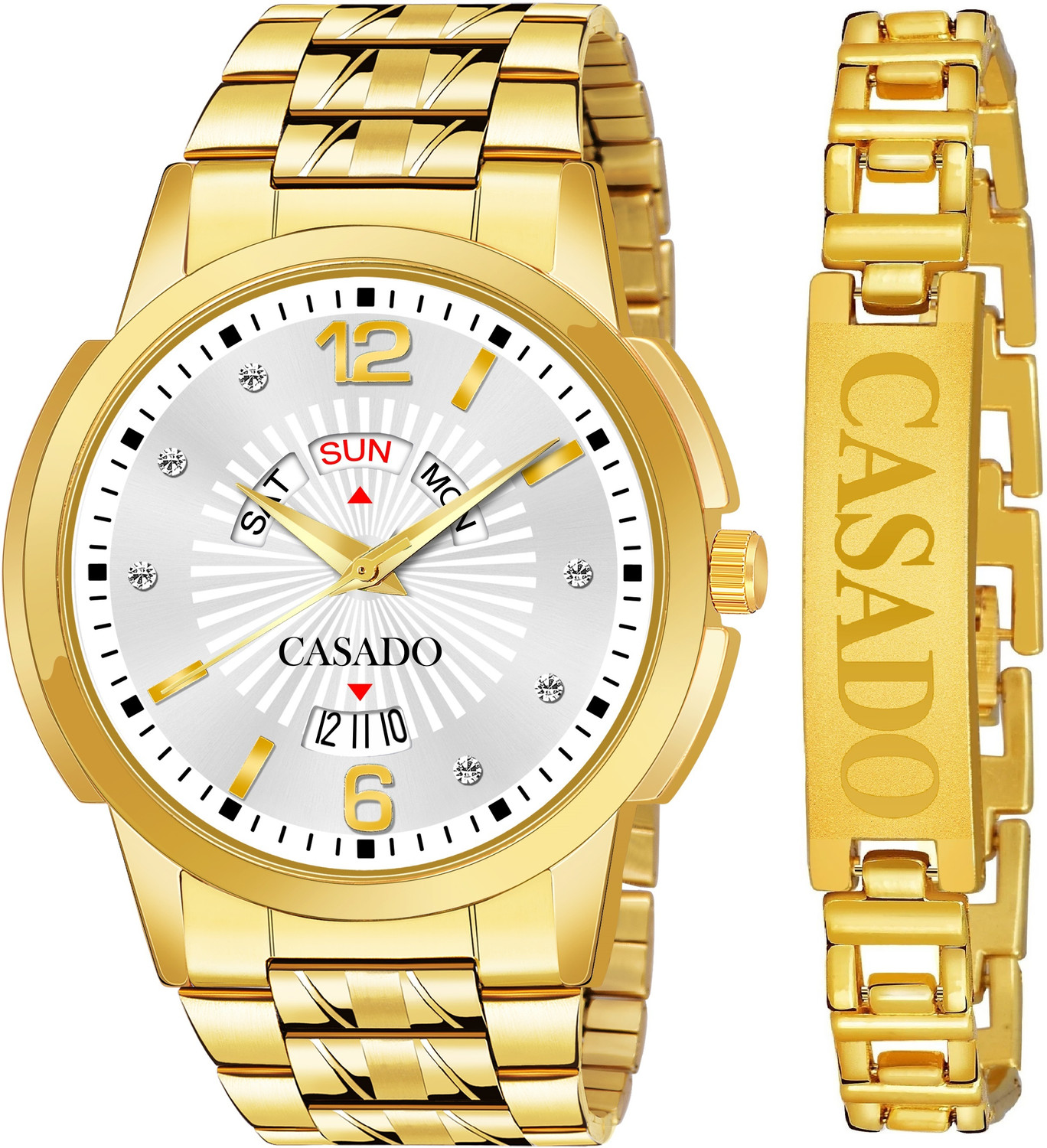 Image of AFRANCREATION Analog Watch - For Men New two tone watch for men