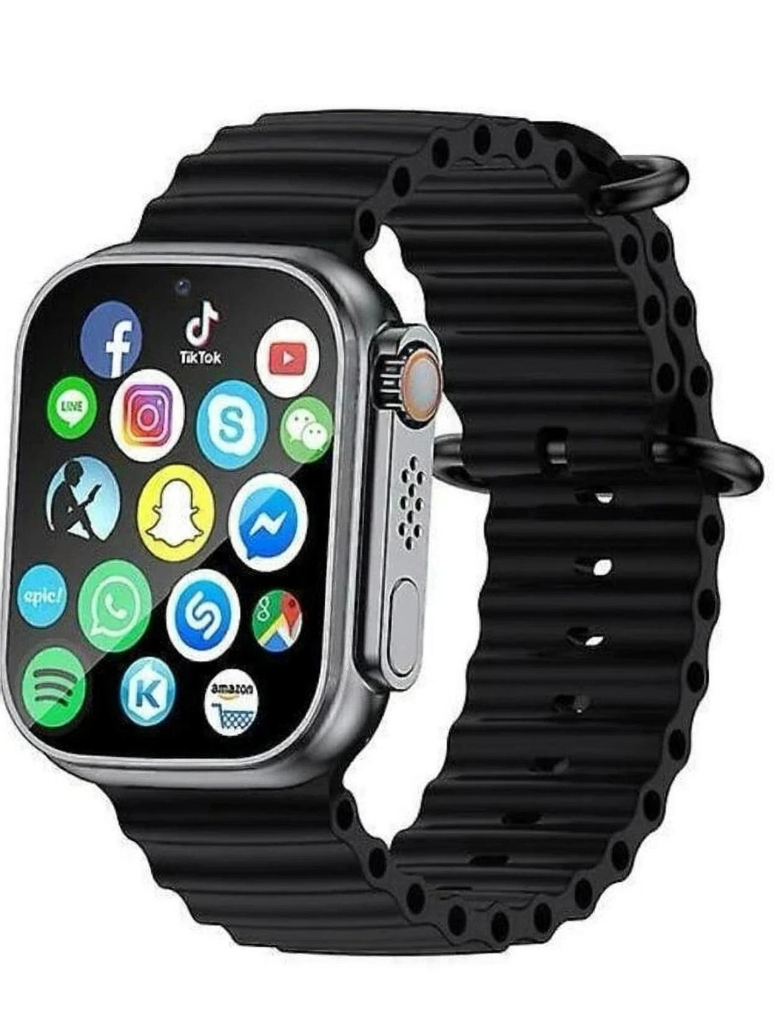 Image of Lastpoint 4G Camera and Sim Card Support watch Smartwatch (Brown Strap, free)