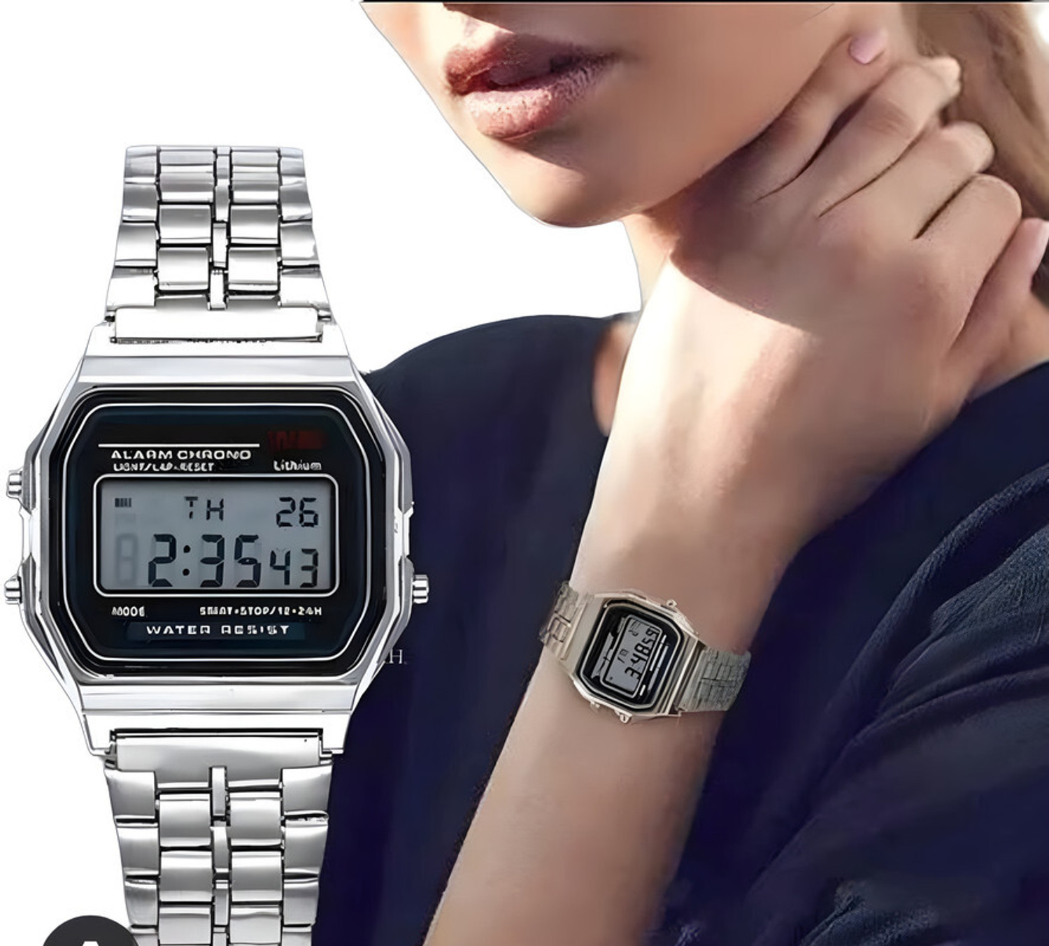 Image of NAVIFORCE Digital Watch - For Women NF5063T Digital Retro