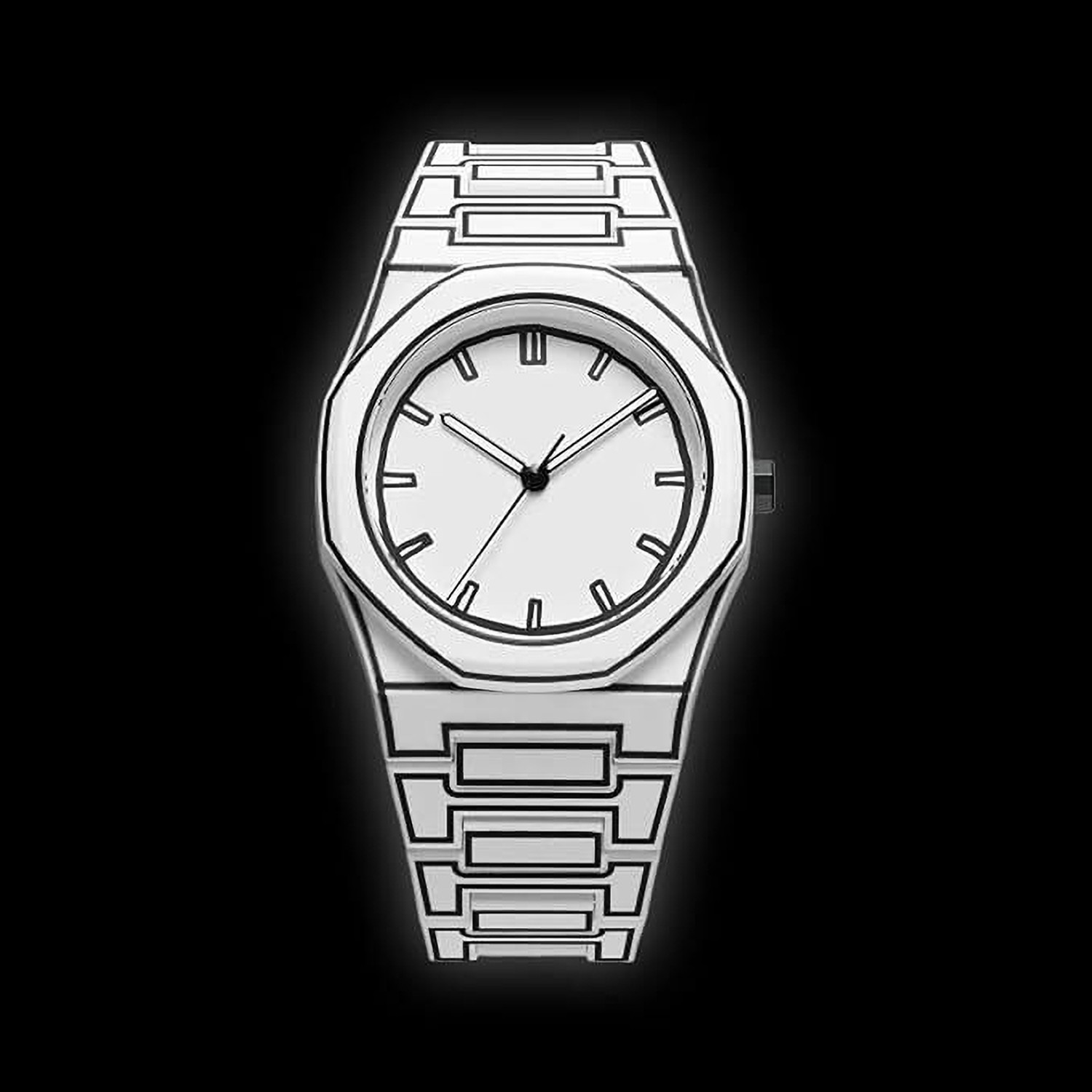Image of TAOSTRY Aura black Analog Watch SABR Premium Analog Series Watch Analog Watch - For Men & Women Aura Premium Men White Wrist Waterproof Lightweight Men Watch