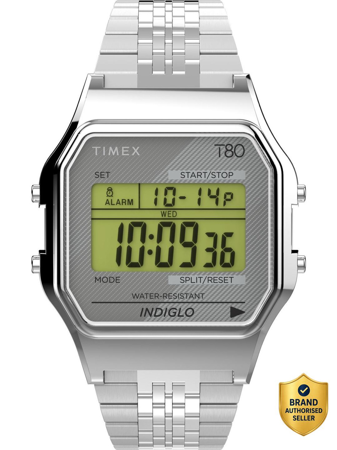 TIMEX 80 Tonneau 34mm Grey Dial Digital Watch - Image 6