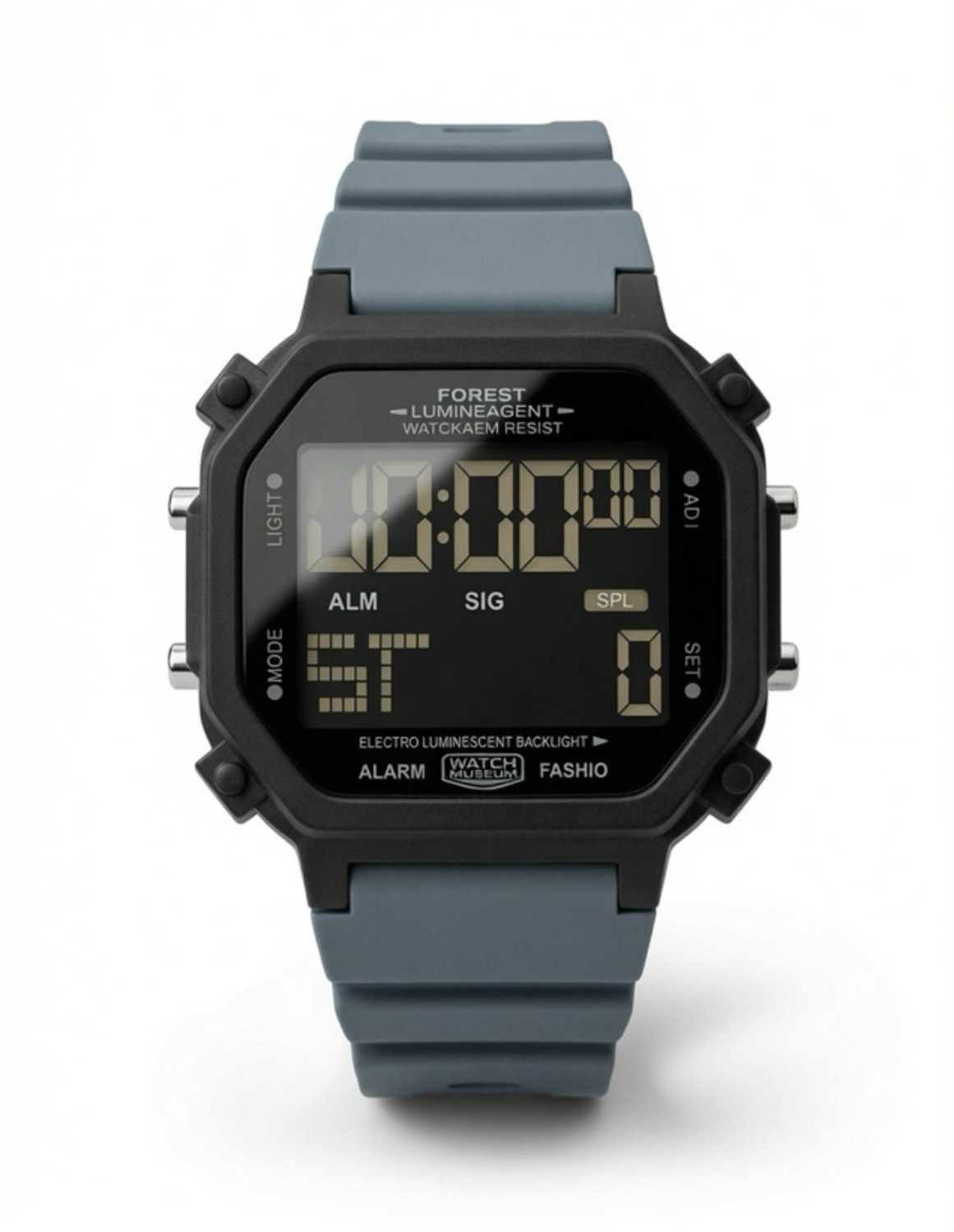 Image of sapre.pro Leather strap Analog-Digital Watch - For Men Watch Black /Silver