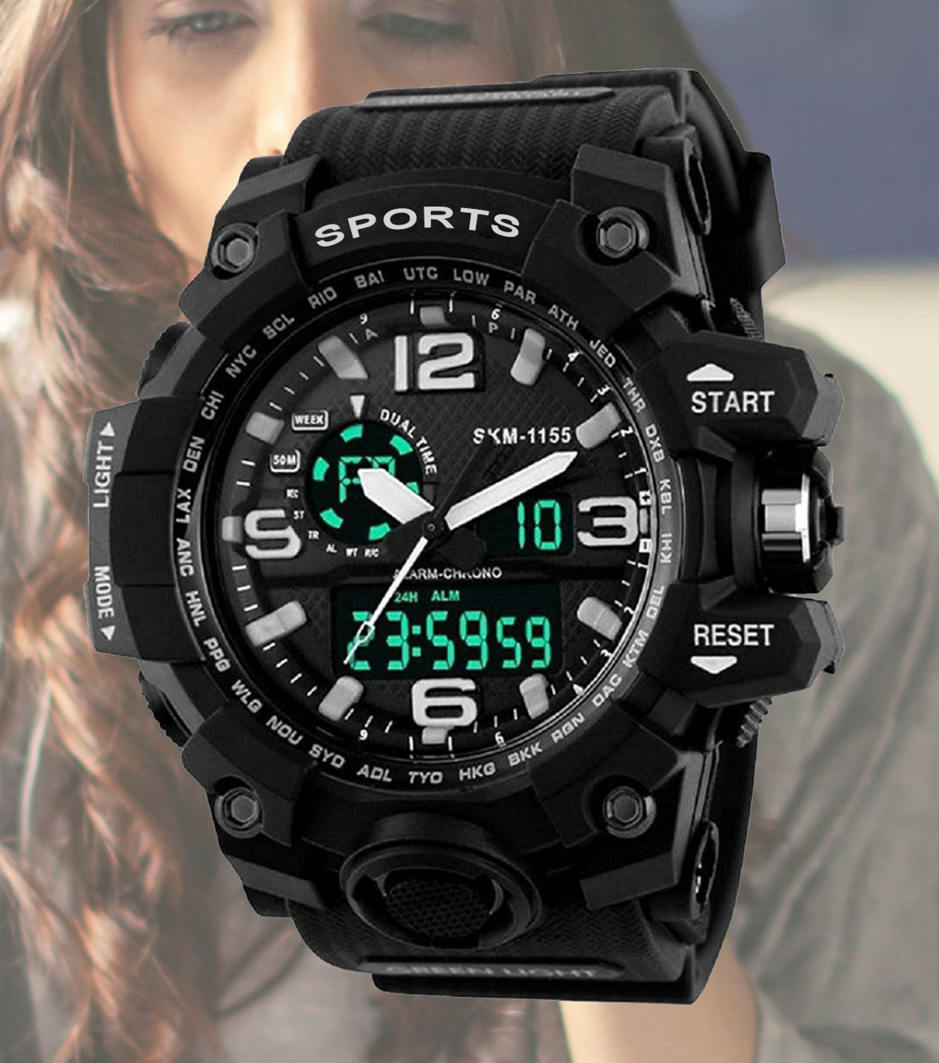 Image of Sylvi Analog Watch - For Men Automatic Black Stainless Steel Strap Watch for Men