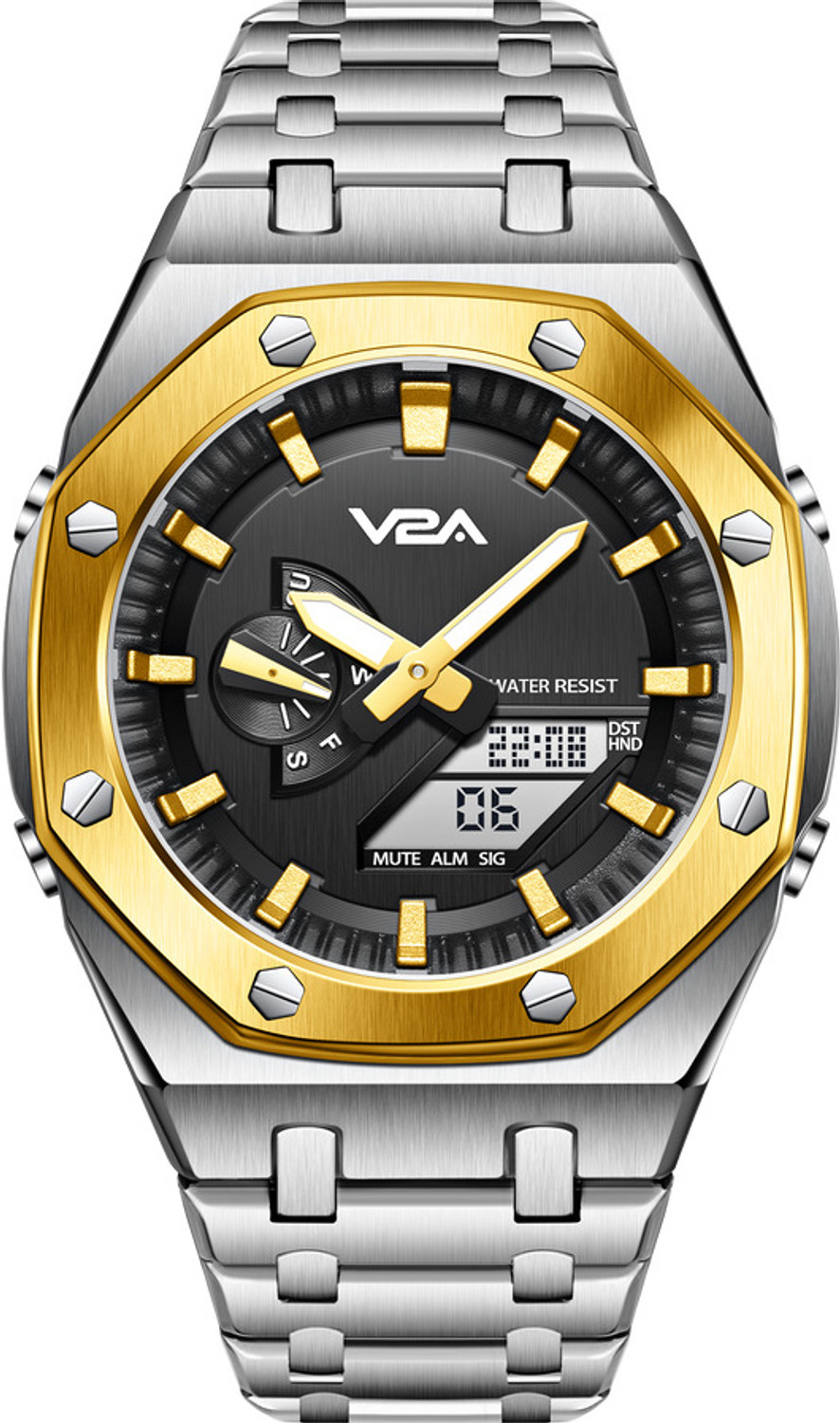 Image of Forum Analog-Digital Watch - For Men Stylish Black Analog Wrist Watch for Men
