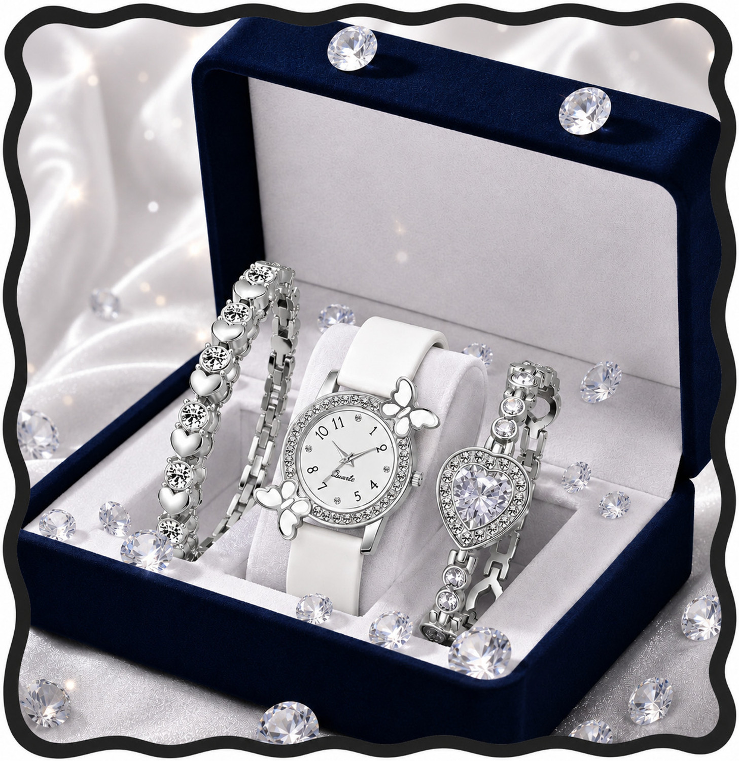 frozil Combo Pack of 3 Stylish Girls Wrist Watch - Image 1
