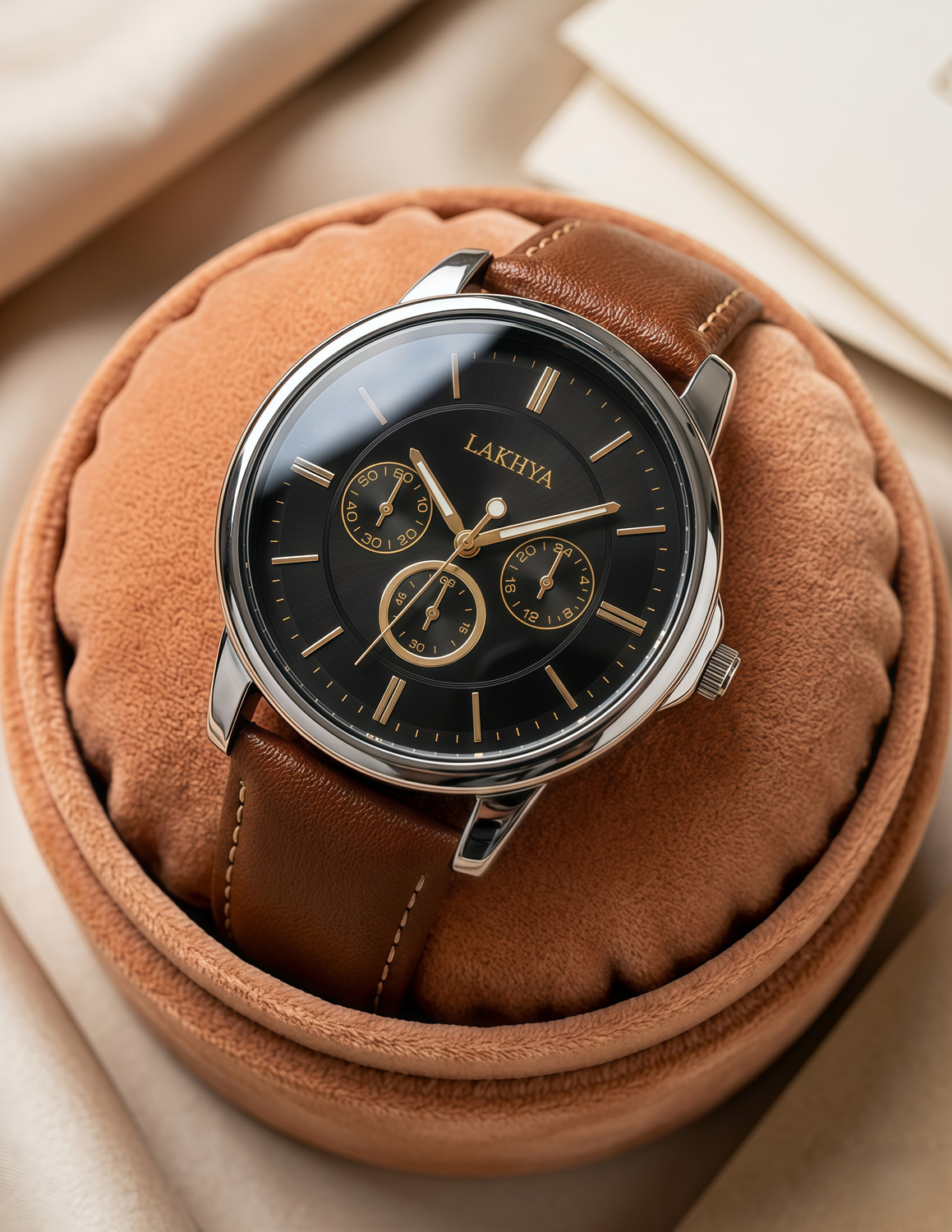 LAKHYA Analog Watch - For Men F-LDR09-BRN - Image 1