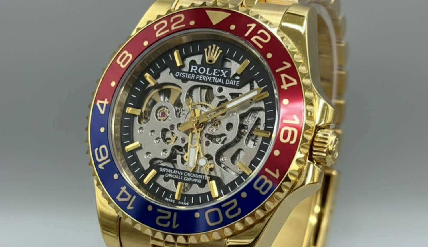 Image of FLORED GMT-Master II PEPSI EDITION Analog Watch - For Men GMT-Master II RED BLUE
