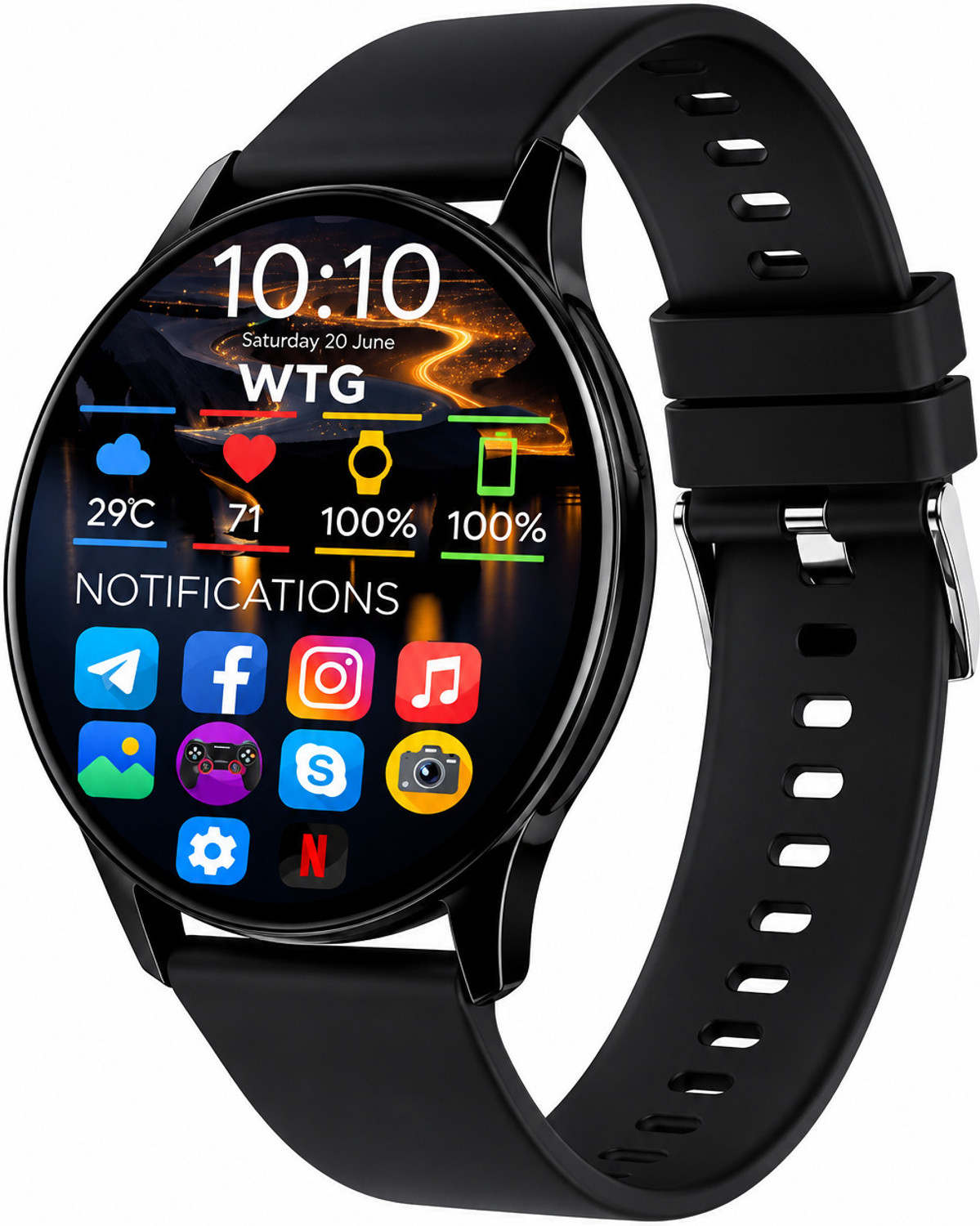 Image of Gyanvi ROUND DIAL SMART WATCH Digital Watch - For Men & Women ROUND DIAL SMART WATCH99