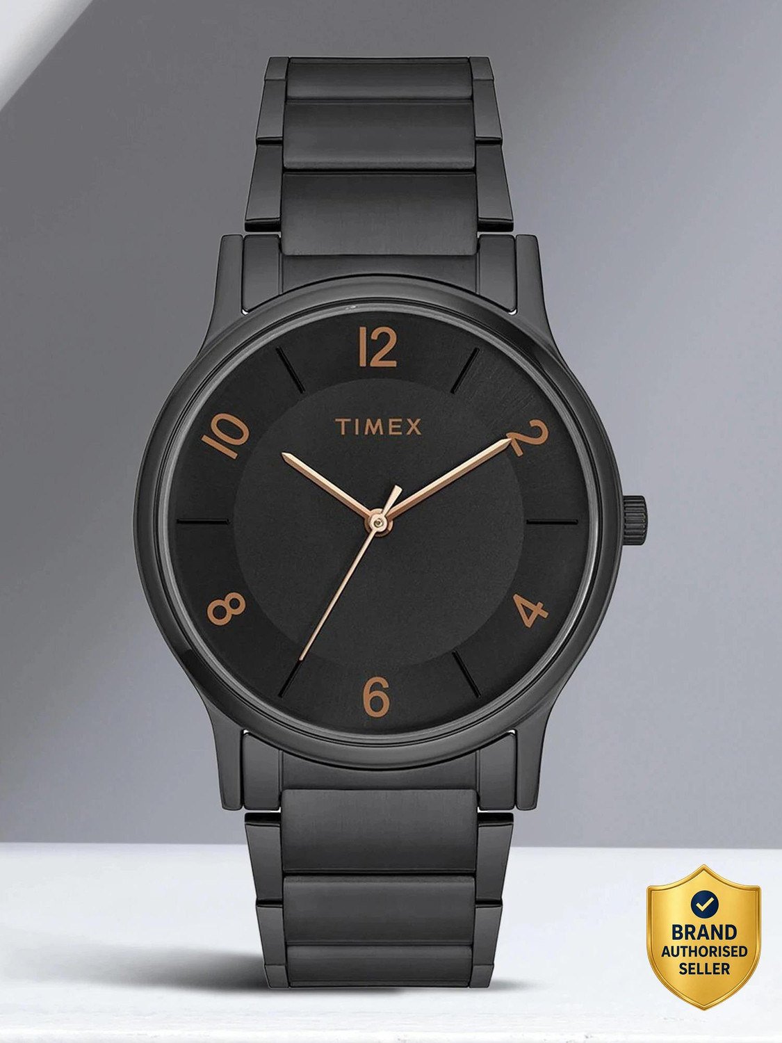 TIMEX Black Dial Stainless Steel Analog Watch - For Men TWNTG09SMU03 - Image 1