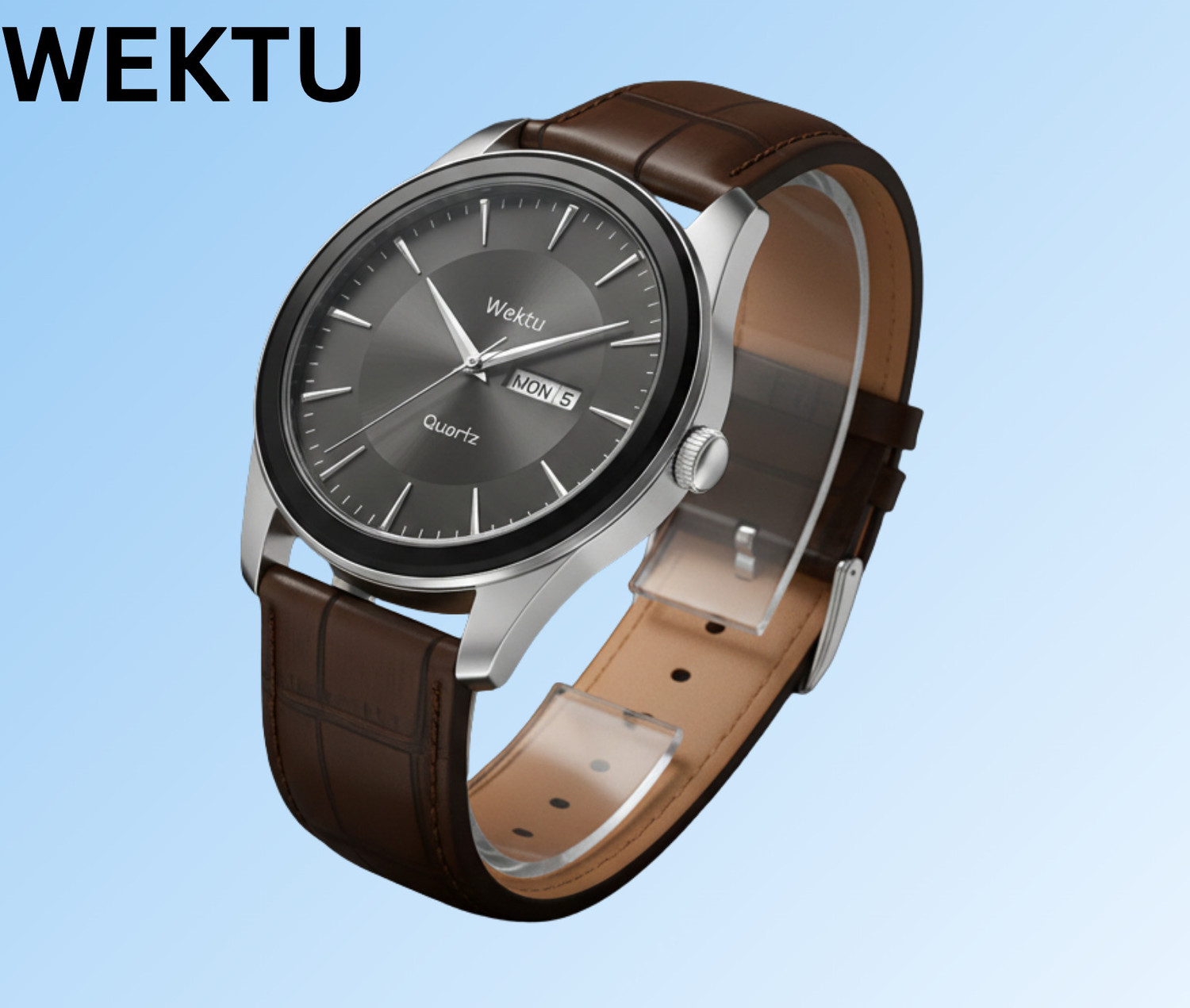 Image of Amruthaghalige Kannada watch Analog Watch - For Men BW000107 Tan Silver
