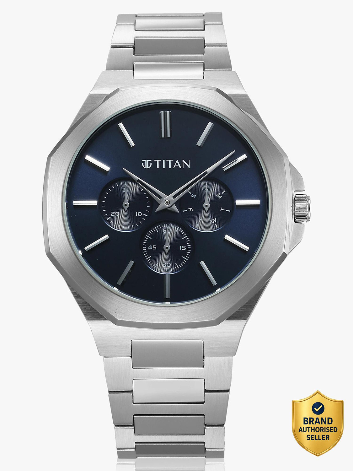 Titan Classic Slim Blue Dial Analog Watch for Men - Image 6