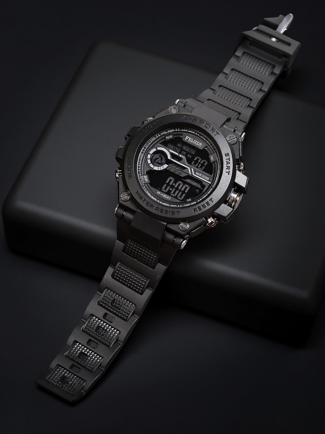 Felizer Black Digital Watch for Men - Image 6