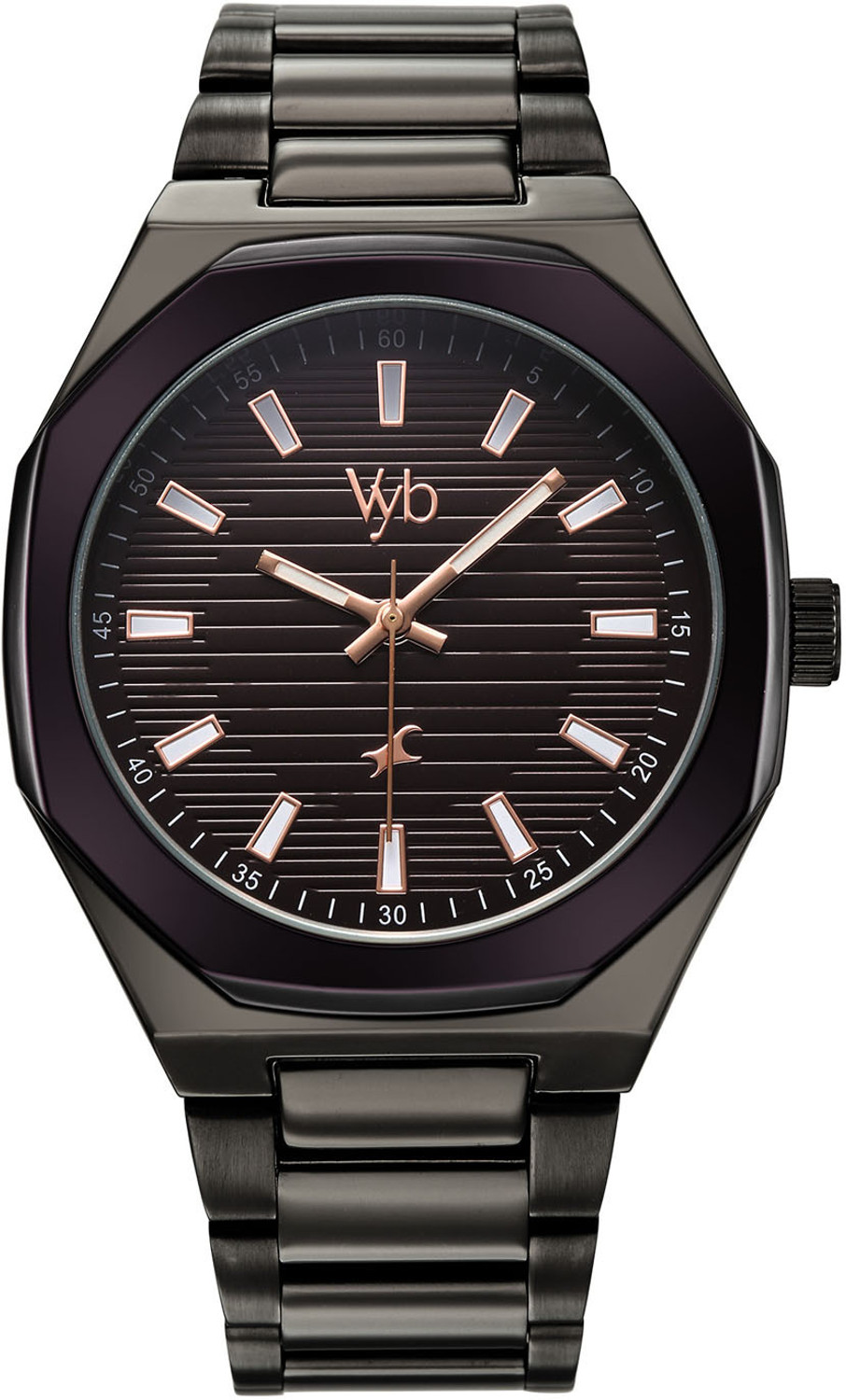 Fastrack Vyb Limitless Purple Dial Gun Alloy Watch - Image 6