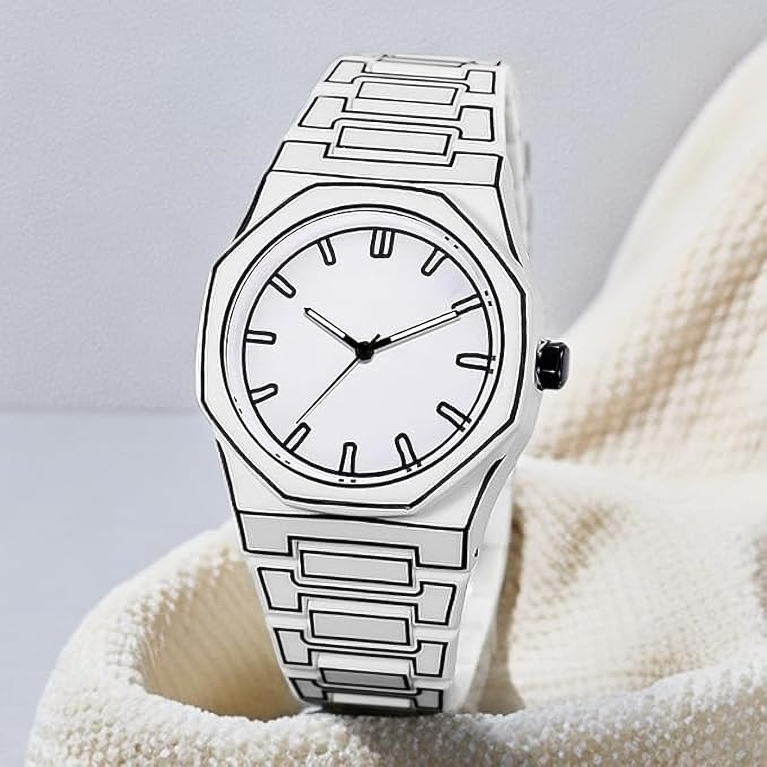 Image of TAOSTRY Aura black Analog Watch SABR Premium Analog Series Watch Analog Watch - For Men & Women Aura Premium Men White Wrist Waterproof Lightweight Men Watch