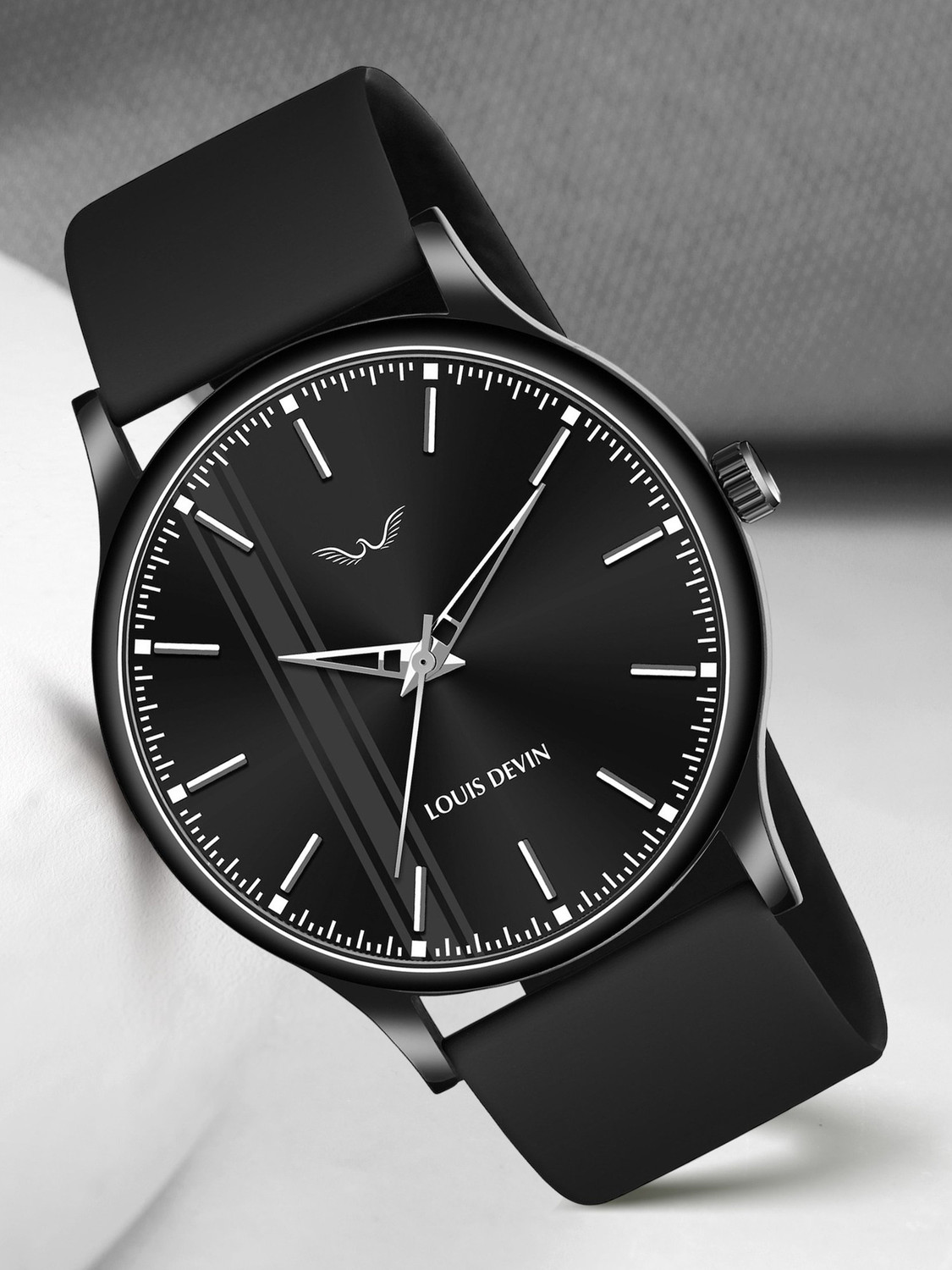 Louis Devin LD-BK054-BLACK Analog Watch - Men's Black - Image 1