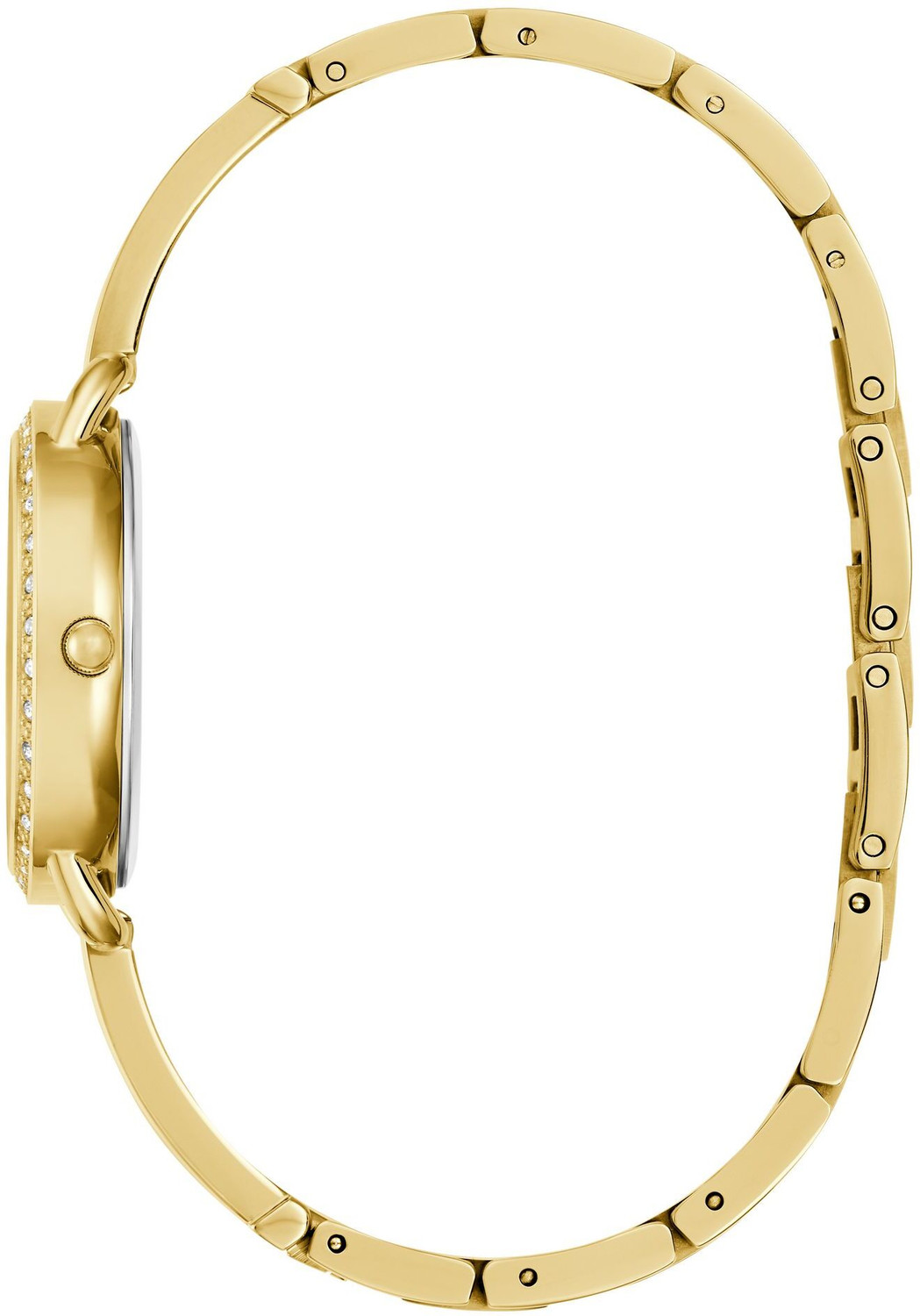 Image of GUESS Tri Bellini Champagne Round Dial Analog Watch - For Women GW0914L2