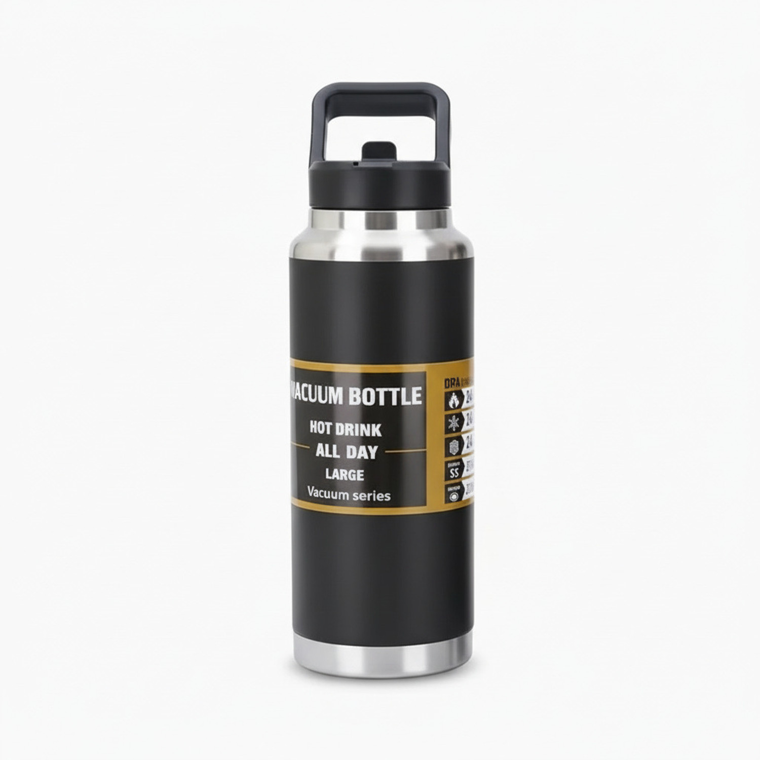 Image of Dozy 1500ML Insulated Active Flask 1500 ml Stainless Steel Flask (Pack of 1, Black)