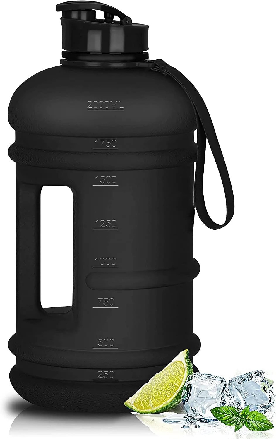 Image of SLOVIC Water Bottle | Gym Water Bottle for Adults | Gallon Water bottle 2200 ml PET Bottle (Pack of 1, Green)