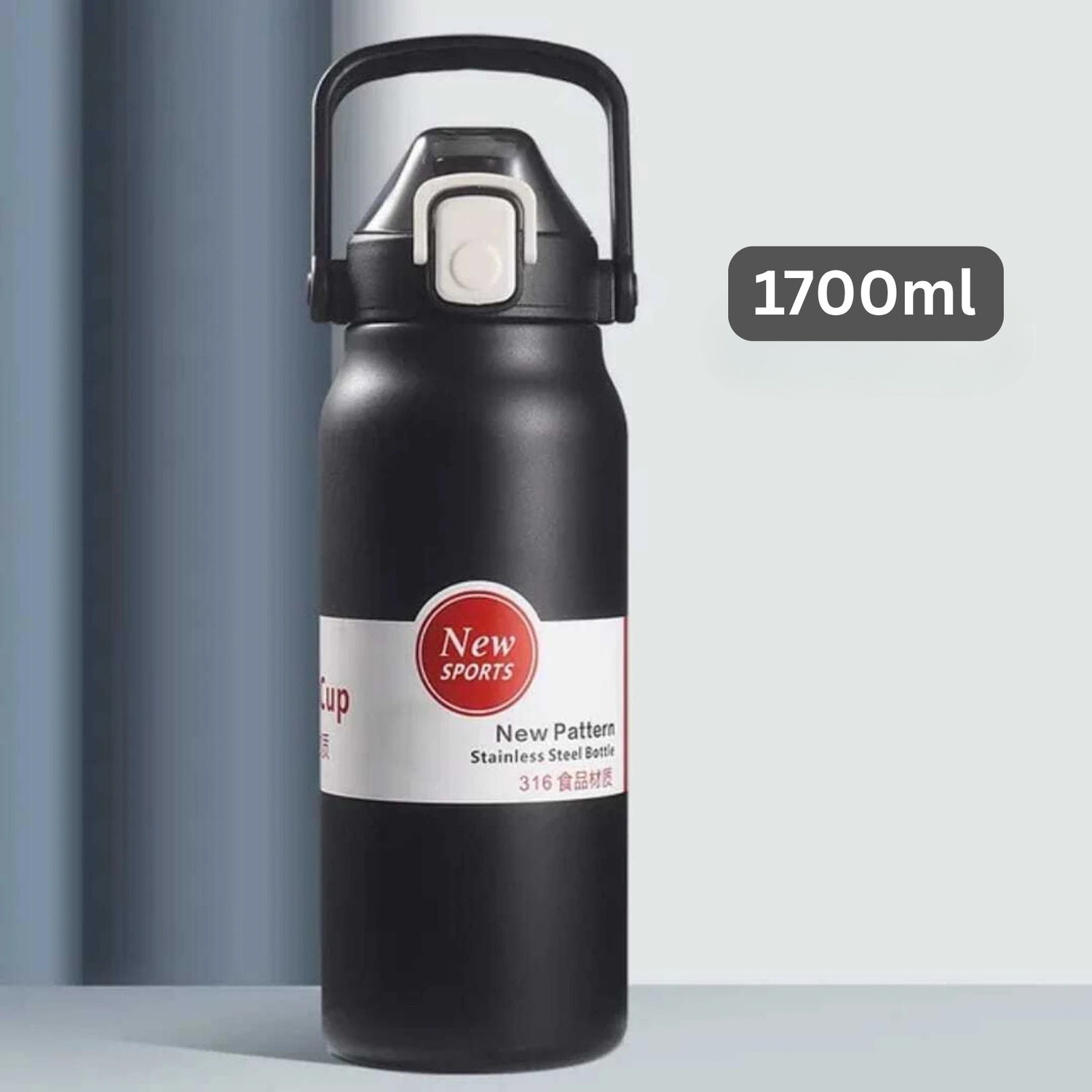 Image of Dozy 1500ML Insulated Active Flask 1500 ml Stainless Steel Flask (Pack of 1, Black)