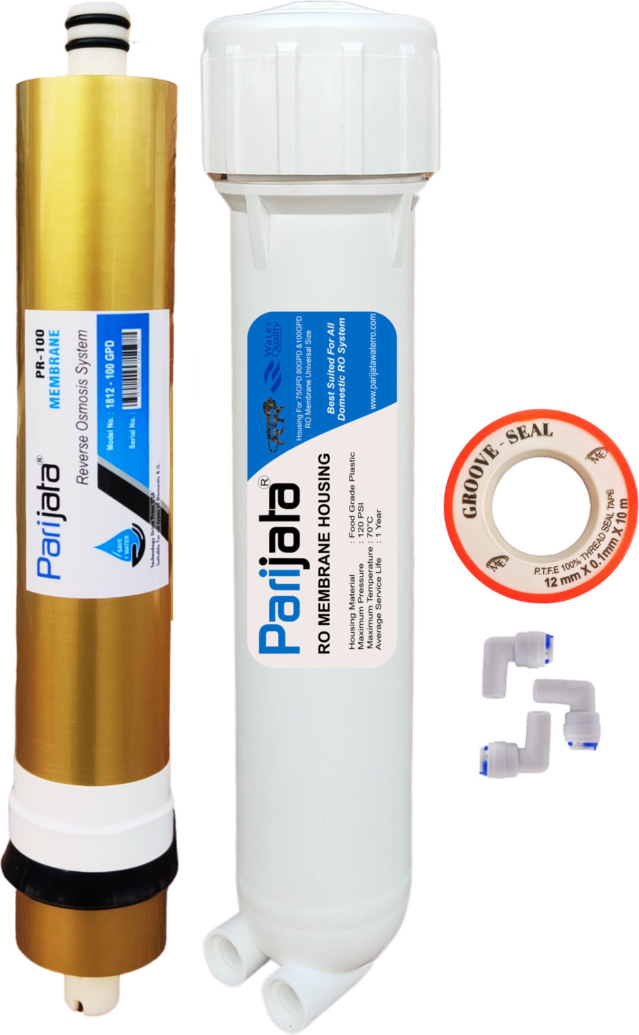Image of MG WATER SOLUTION Ro Lexpure LX TFC 80 GPD Membrane Up Work 2500 Tds Type Solid Solid Filter Cartridge (O.5, Pack of 1)