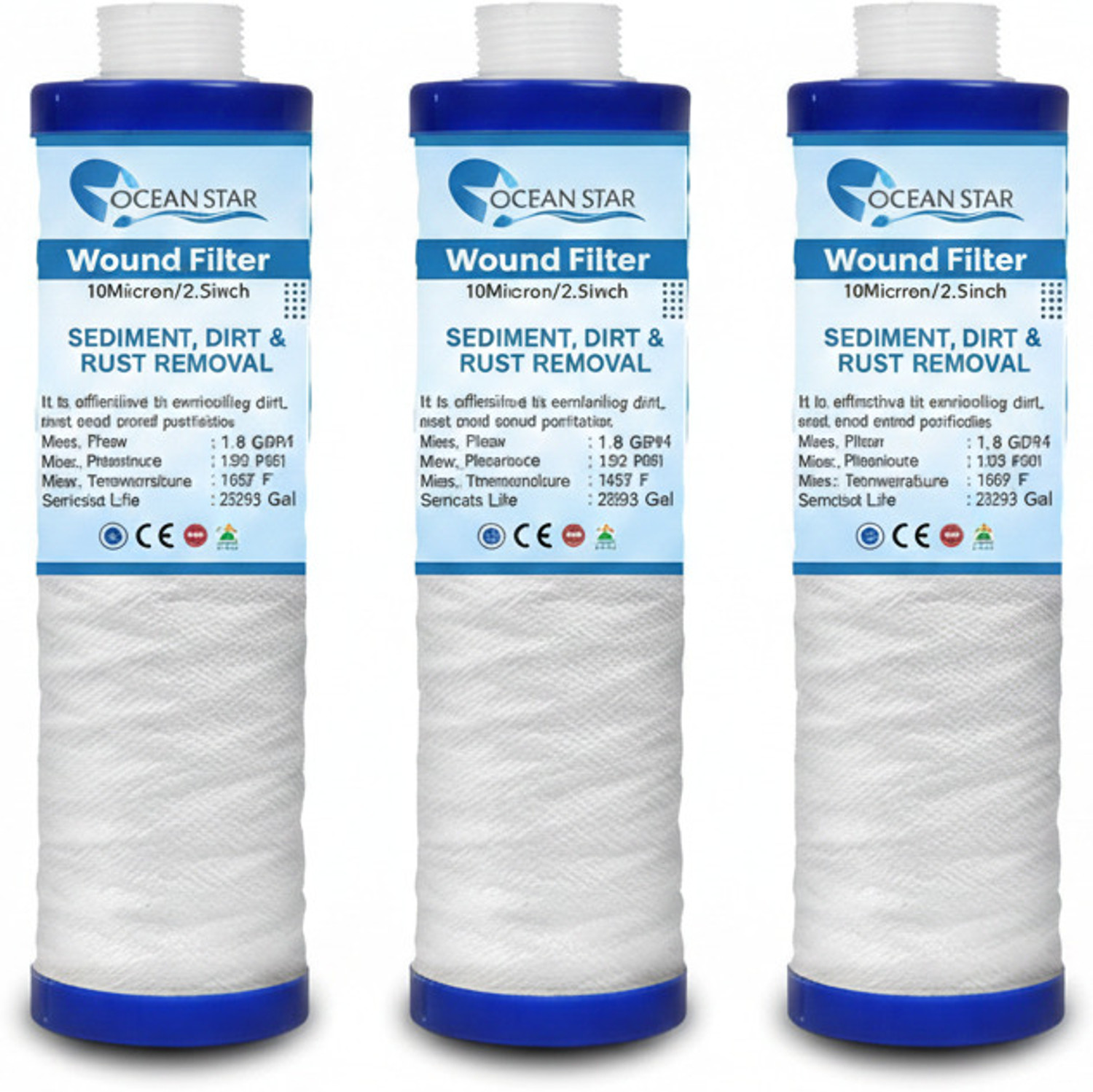 Image of EUREKA FORBES AQUAGUARD CANDAL Pre Filter Cartridge Solid Filter Cartridge (5, Pack of 2)