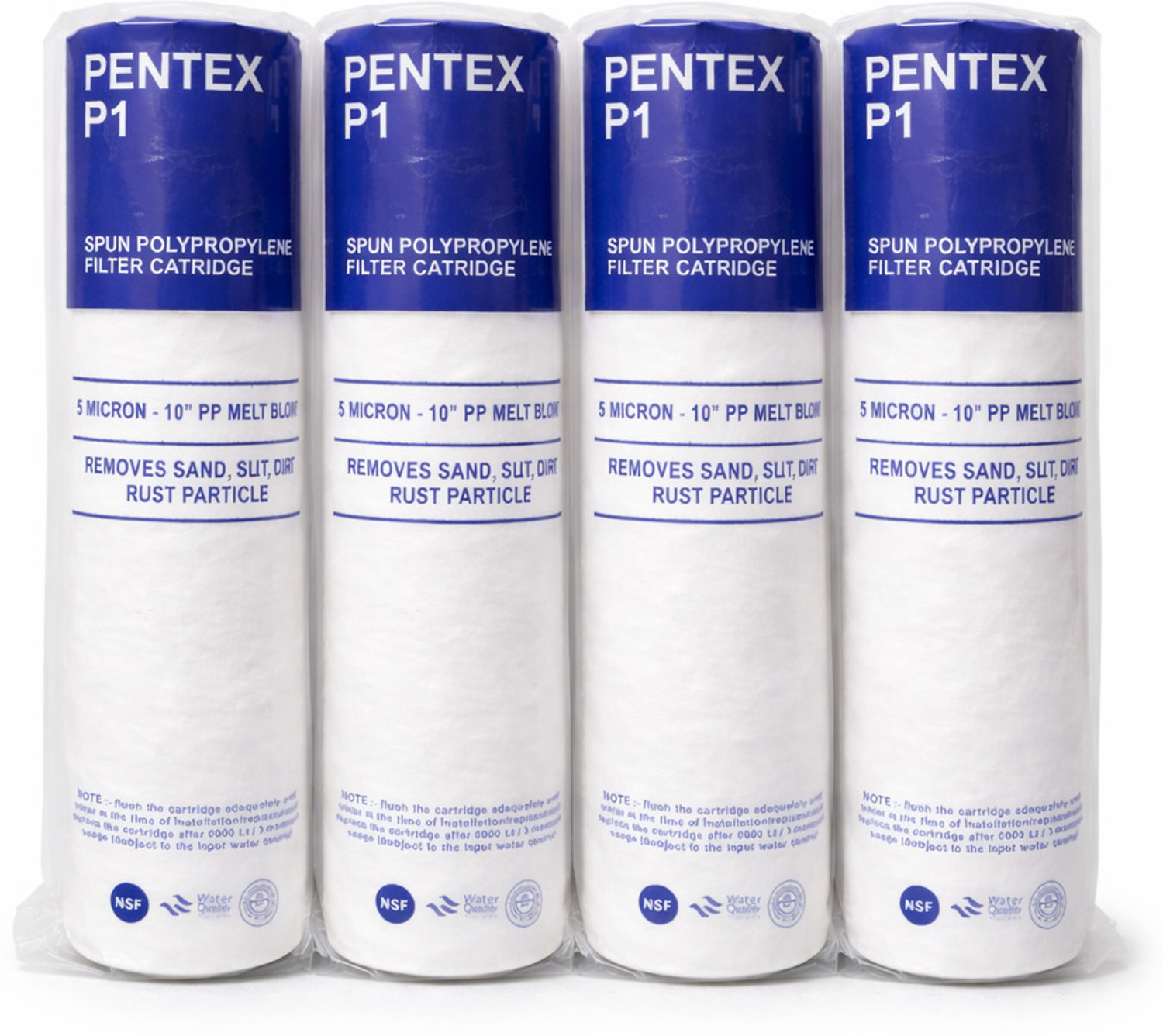 Image of AN Elevate PENTEX RO Filter 10 inch 5 Micron RO UV Pre-Filter Solid Filter Cartridge Solid Filter Cartridge (5, Pack of 4)