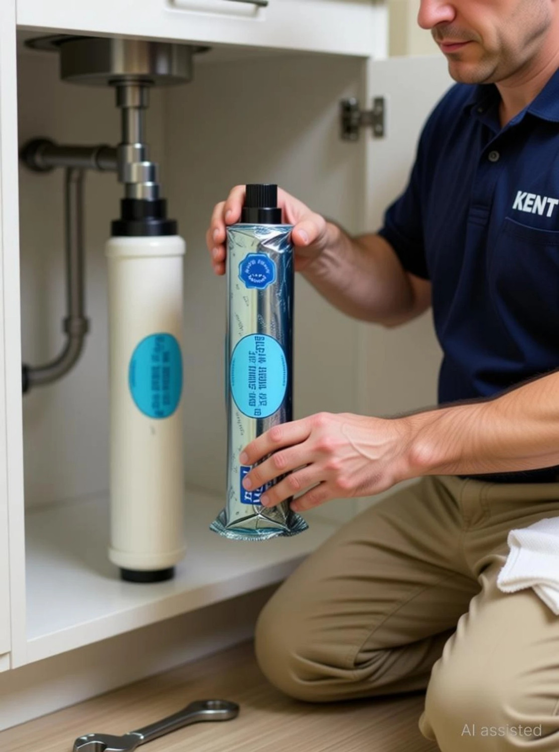 Image of KENT RO Compatible Sediment Water Filter Cartridge String Filter Cartridge (5 Micron, Pack of 2)