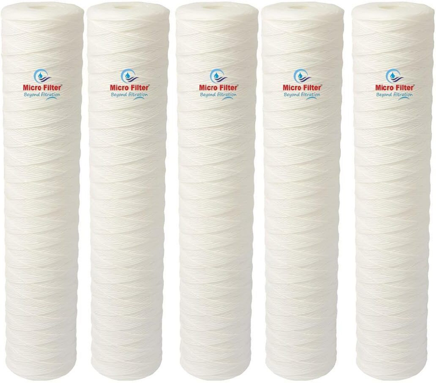 Image of KENT RO Compatible Sediment Water Filter Cartridge String Filter Cartridge (5 Micron, Pack of 2)