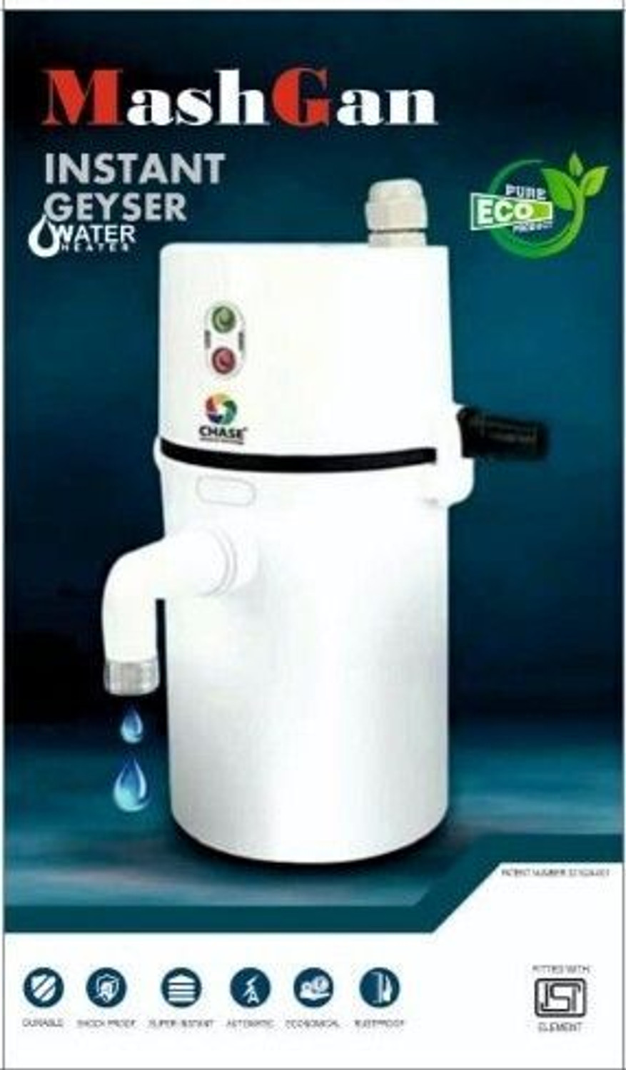 Image of RYT 1 L Instant Water Geyser (1 Ltr. Portable Instant Water Geyser with Installation Kit, Green) (Green)
