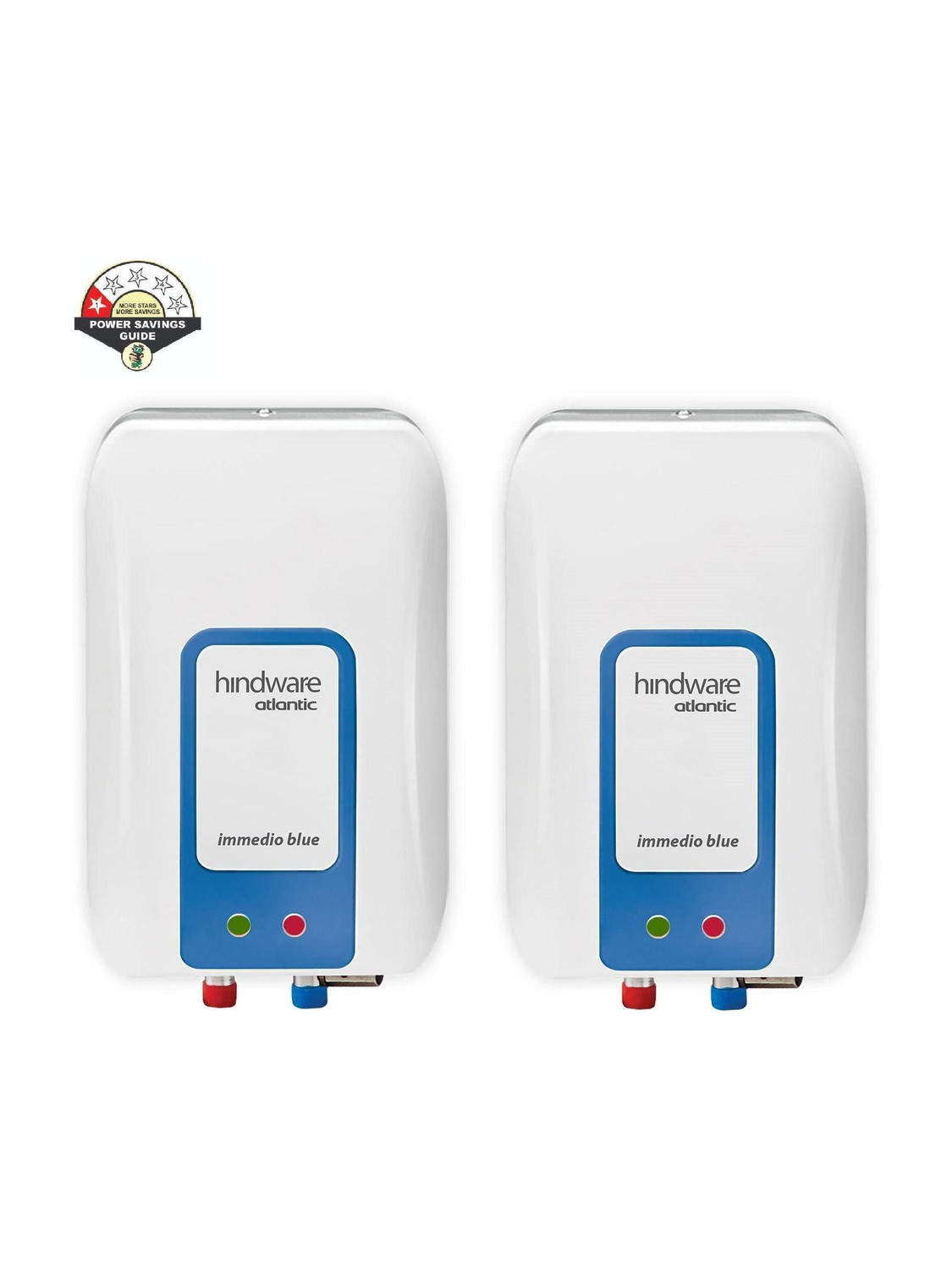 Hindware Atlantic Immedio ( Pack of 2 ) Stainless Steel Tank, 3 L Instant Water Geyser