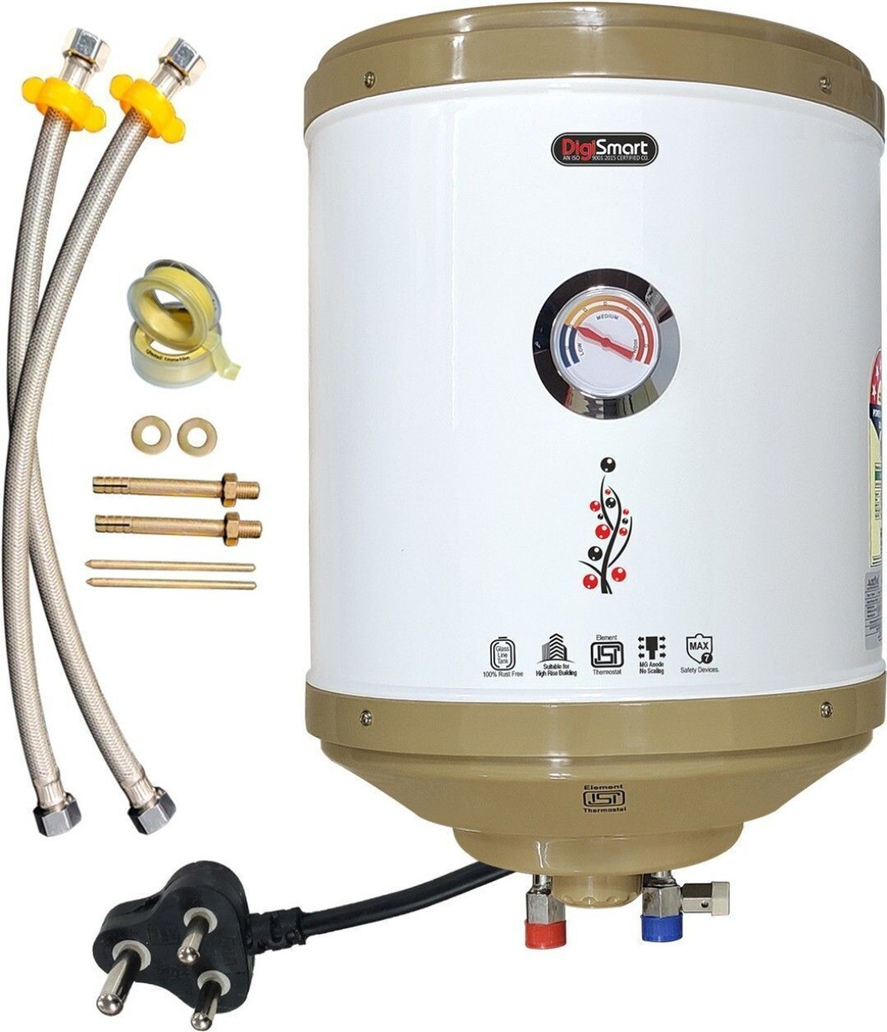 Image of Lifelong 10 L Storage Water Geyser (Water Heater, LLSWH10, White) (White)