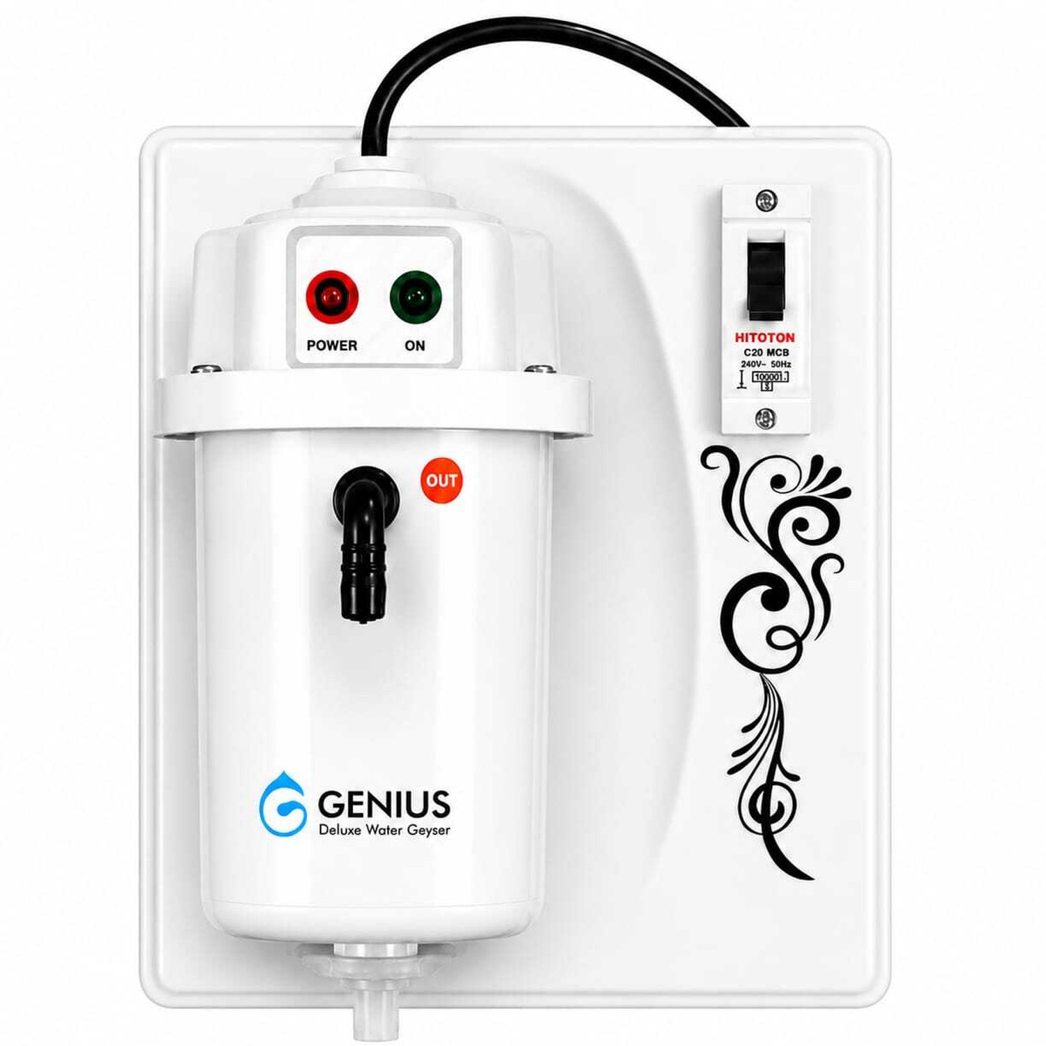 Image of BAJAJ 6 L Storage Water Geyser (Verre 3kW 5 Star, White & Blue) (White & Blue)