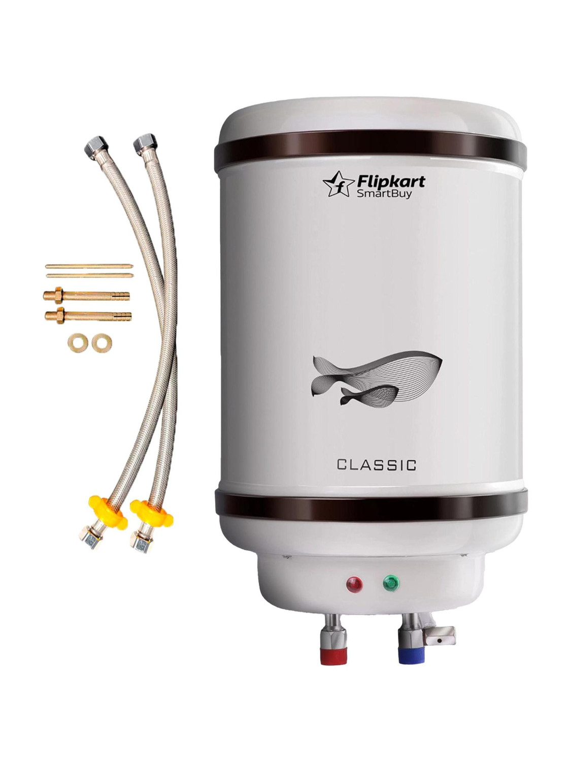 Flipkart SmartBuy 10 L Storage Water Geyser BEE 4 Star Rated with Free Installation pipes and Kit (Classic - 10L, Ivory) (Ivory) - Image 1