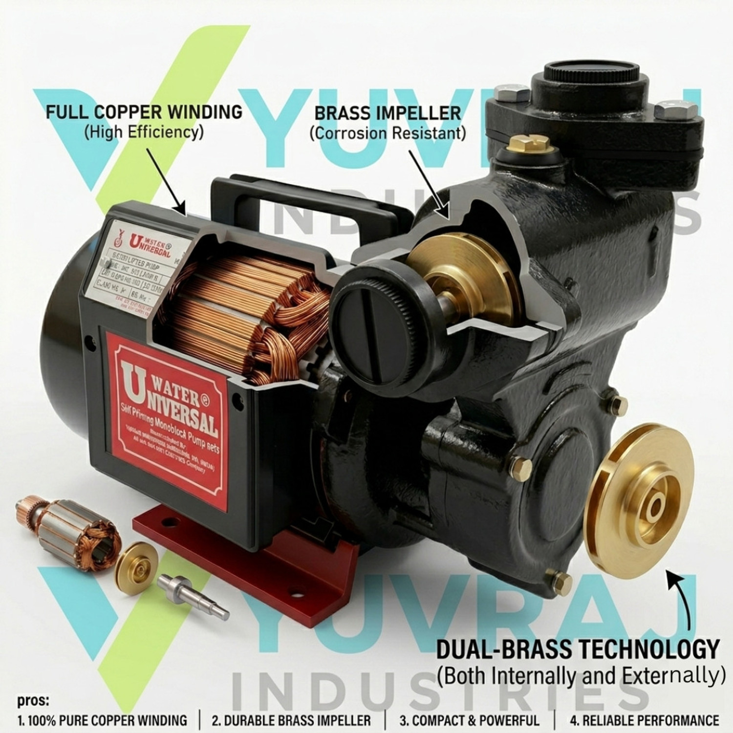 Image of V-Guard VSPRC-H80-PRO Centrifugal Water Pump (0.5 hp)