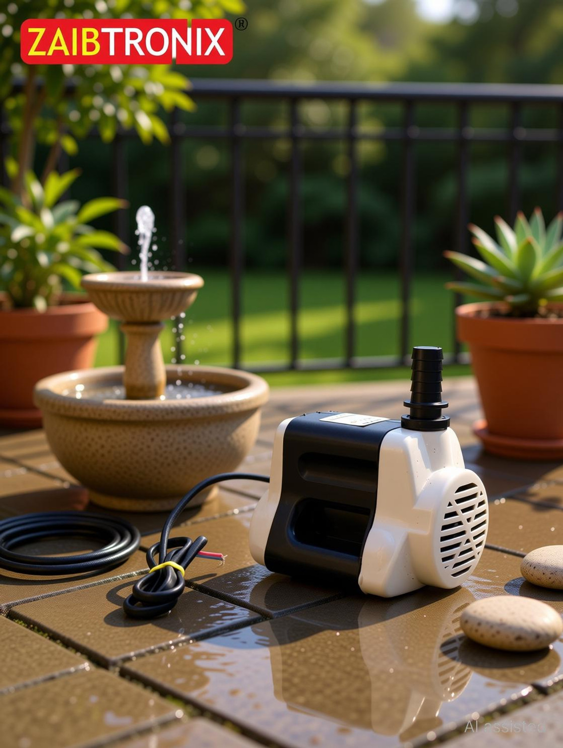 Image of Depron 18 Watt submersible water pump (Pack of 2 )Cooler Pump 165V-240AC /50 Hz, 6 ft /1.85 Meter Water Lifting High Pressure Desert Cooler Pump, Aquarium Water Pump, Fountain Pump, Pond Pump,Hydroponics Pump Submersible Water Pump (0.1 hp) Submersible Water Pump (0.1 hp)